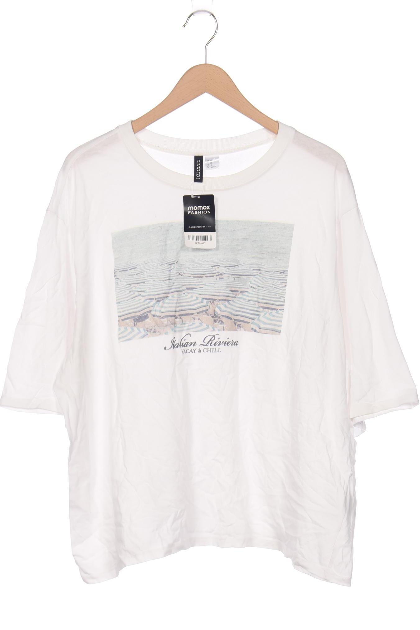 

H&M Damen T-Shirt, weiß, Gr. 44