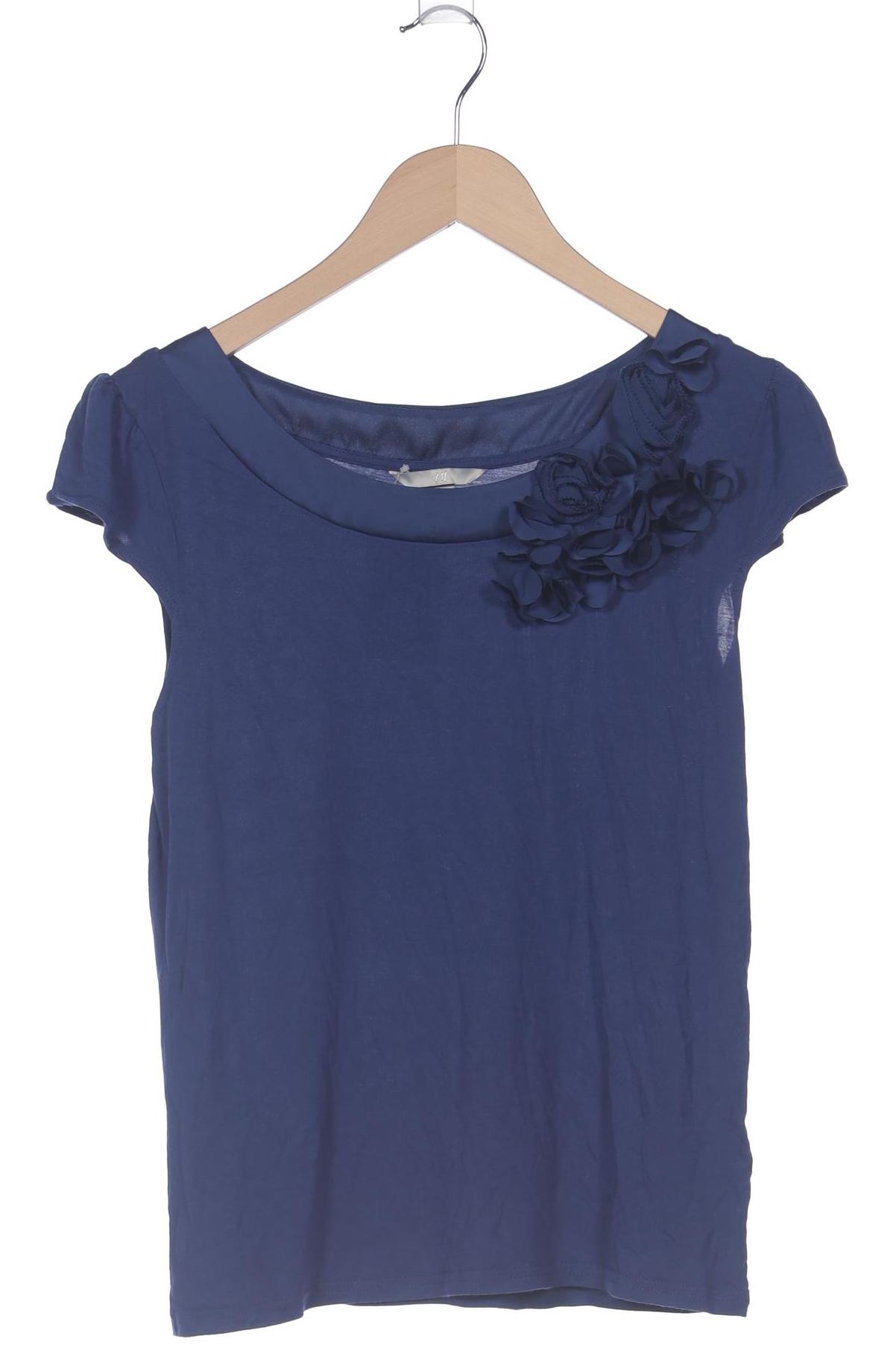 

H&M Damen T-Shirt, marineblau, Gr. 42