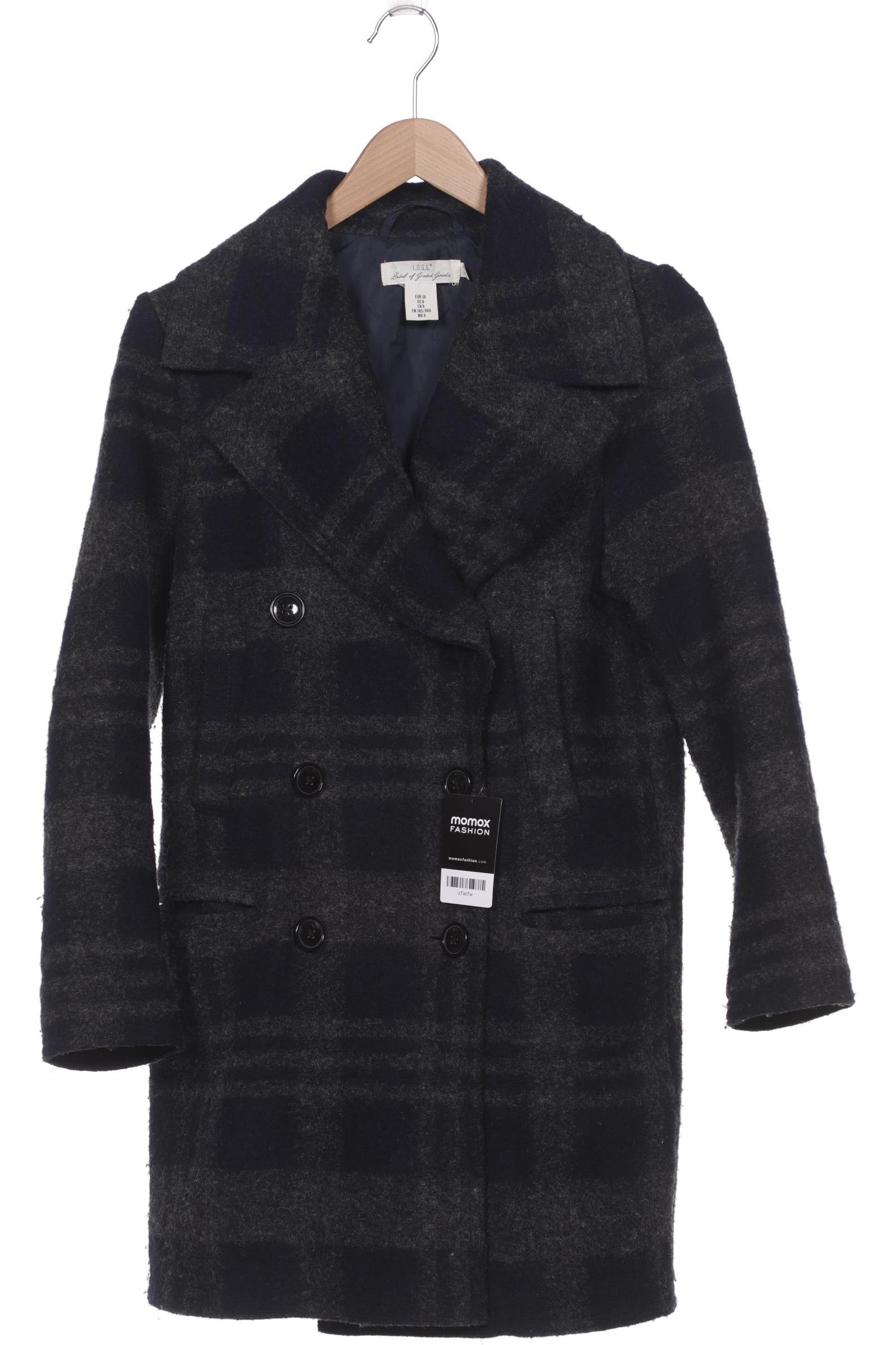 

H&M Damen Mantel, marineblau, Gr. 38