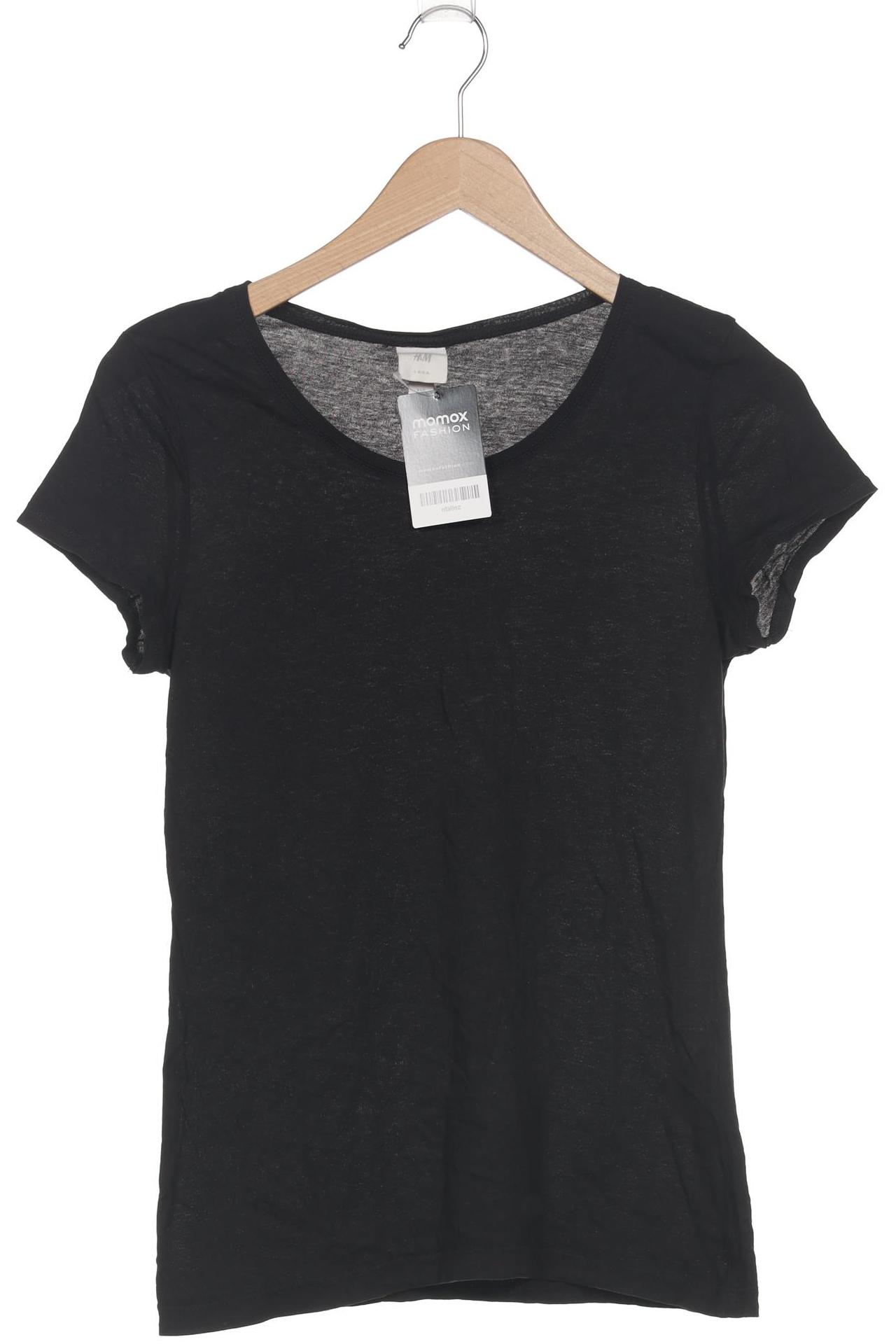 

H&M Damen T-Shirt, schwarz, Gr. 38