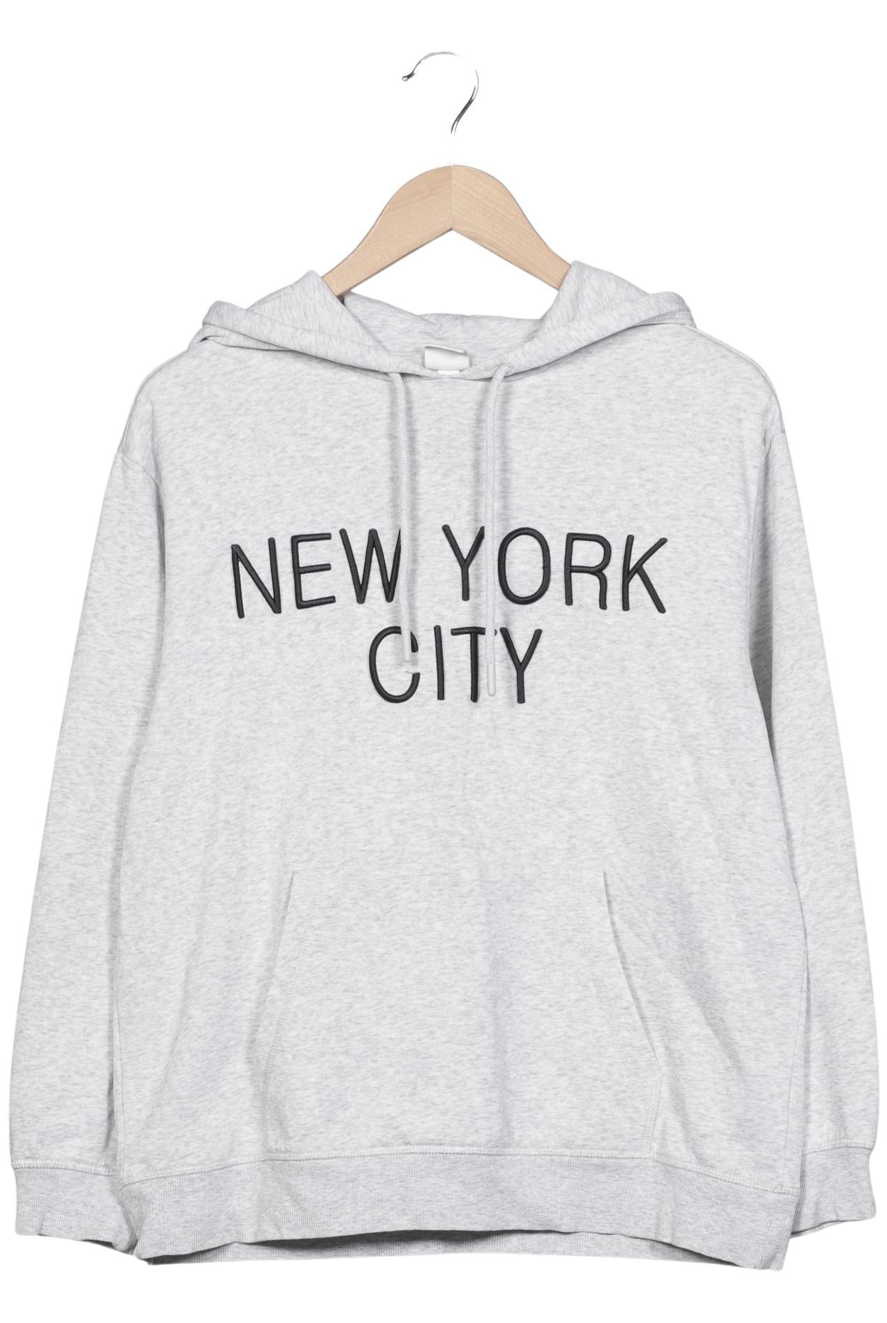 

H&M Damen Kapuzenpullover, grau, Gr. 36