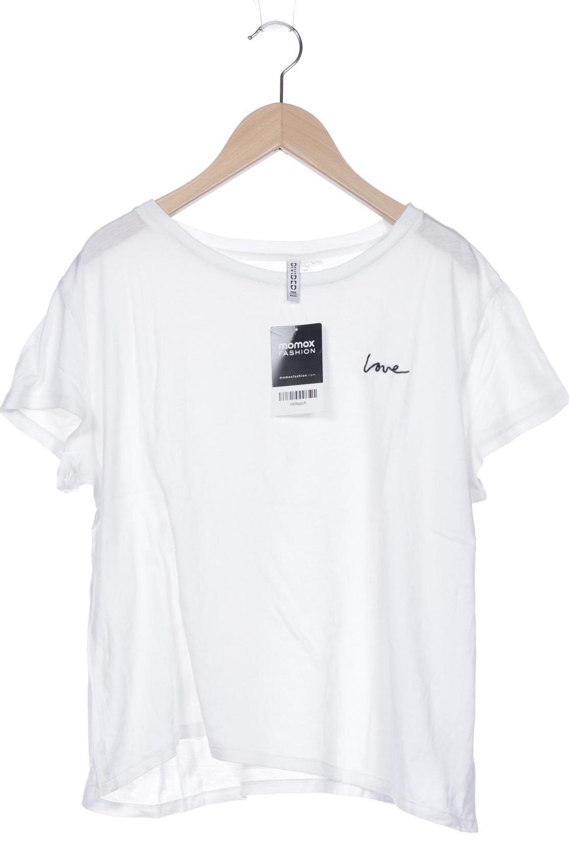 

H&M Damen T-Shirt, weiß, Gr. 38