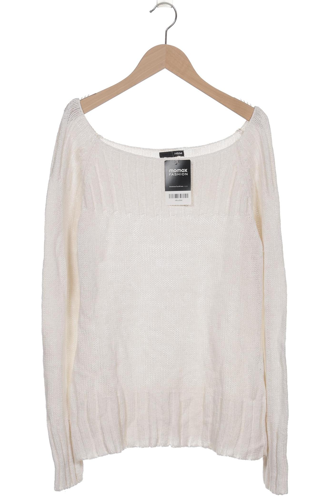 

H&M Damen Pullover, cremeweiß, Gr. 42