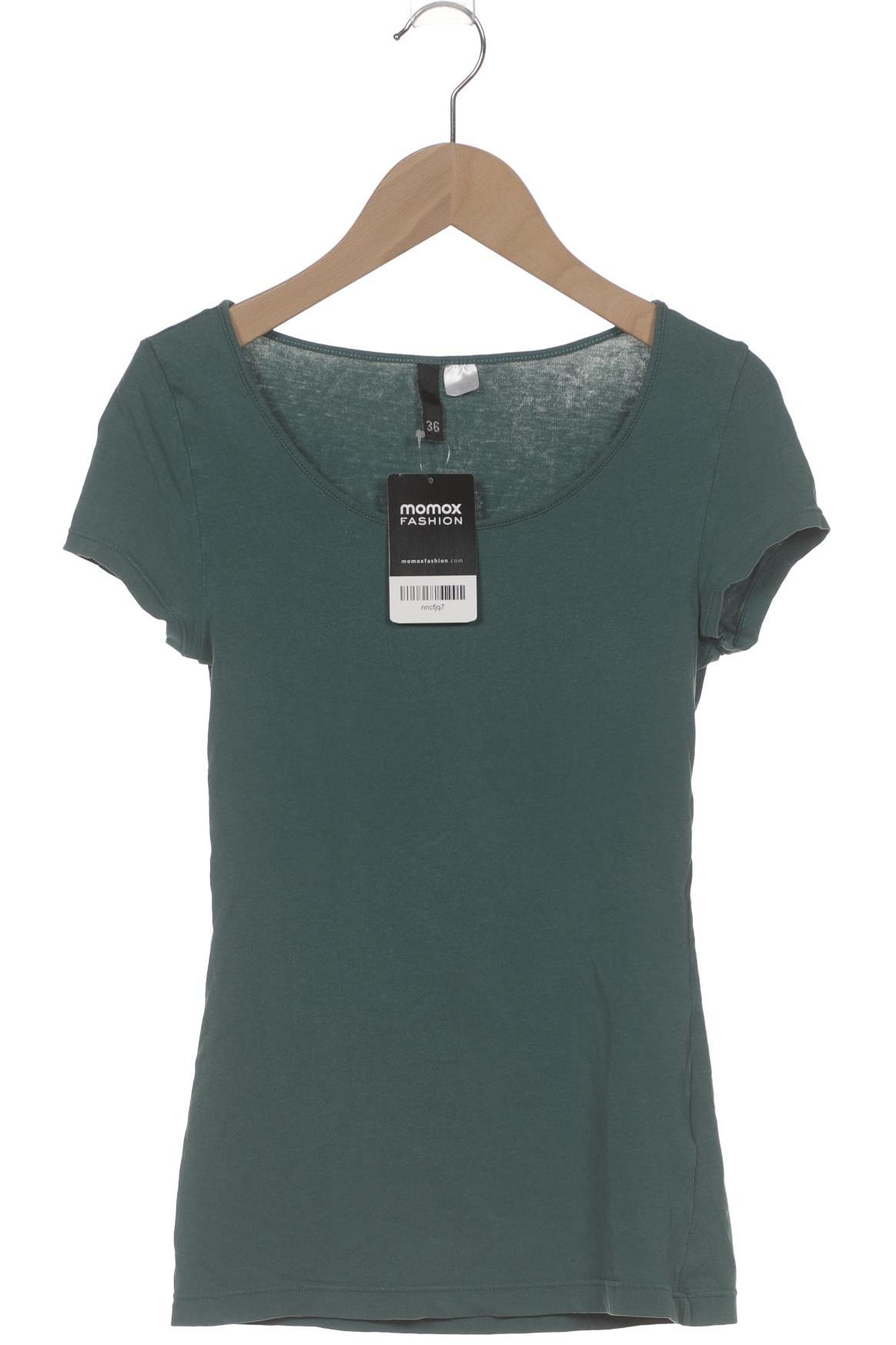 

H&M Damen T-Shirt, grün, Gr. 34