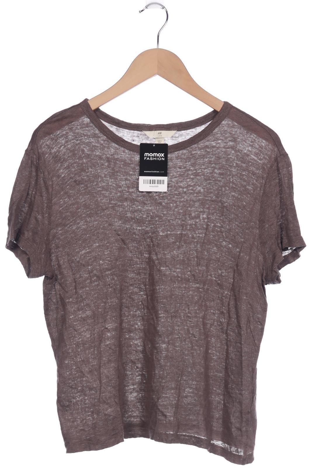 

H&M Damen T-Shirt, braun, Gr. 38