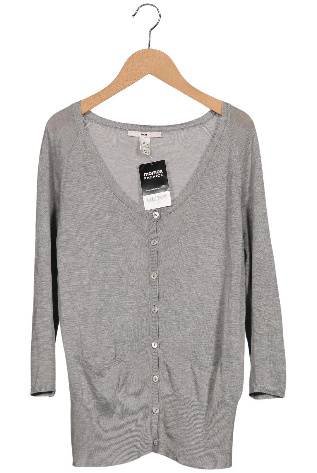 

H&M Damen Strickjacke, grau, Gr. 40