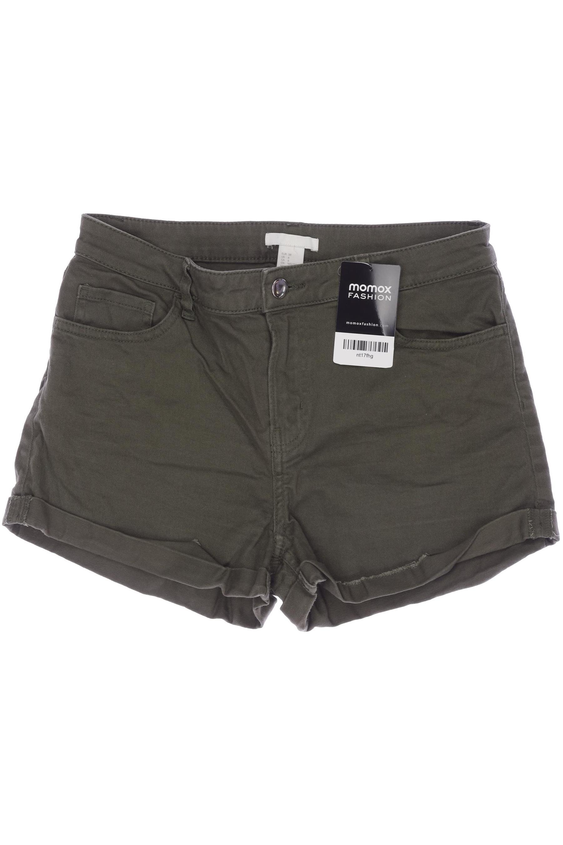

H&M Damen Shorts, grün, Gr. 38