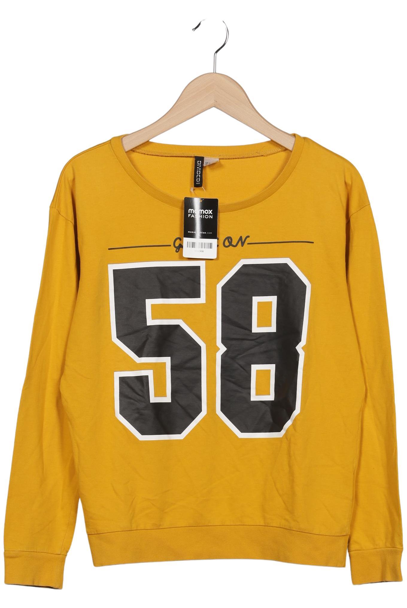 

H&M Damen Sweatshirt, gelb, Gr. 36