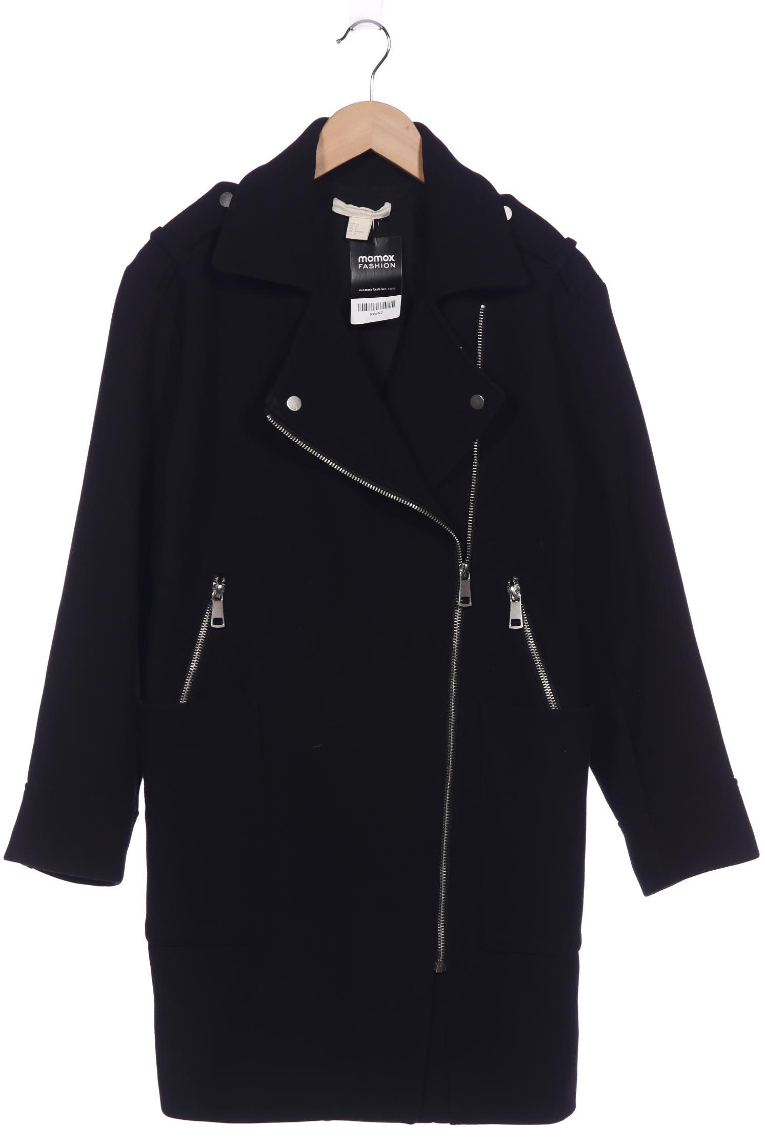 

H&M Damen Mantel, schwarz, Gr. 38