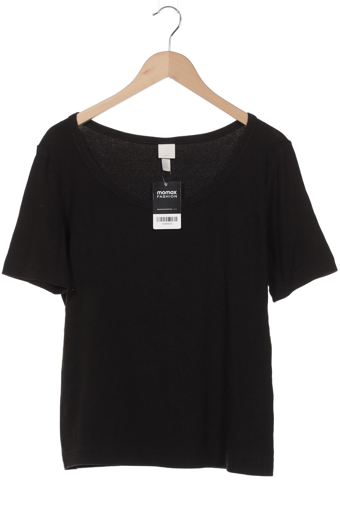 

H&M Damen T-Shirt, schwarz, Gr. 44