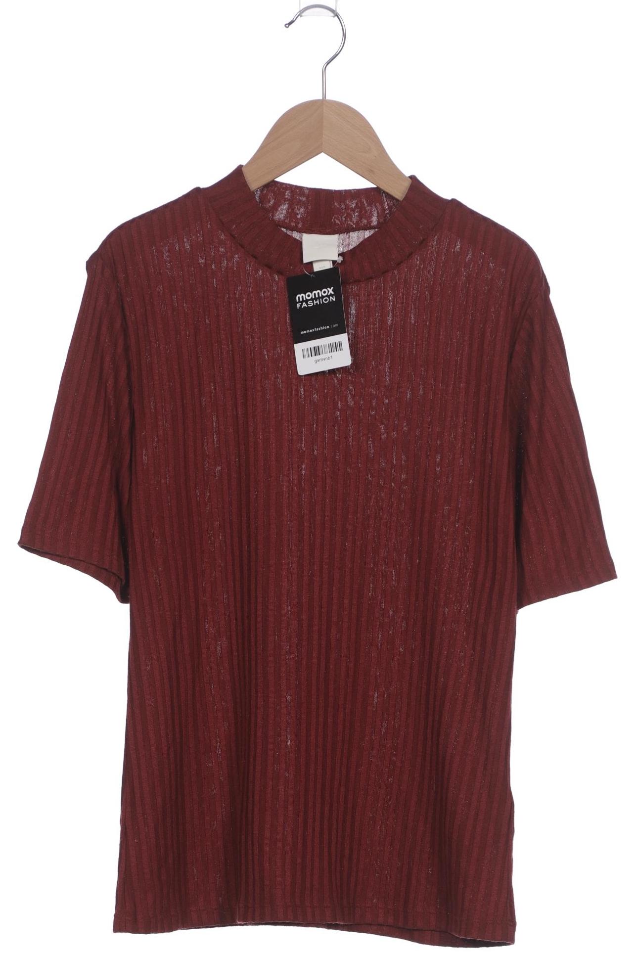 

H&M Damen T-Shirt, bordeaux, Gr. 42