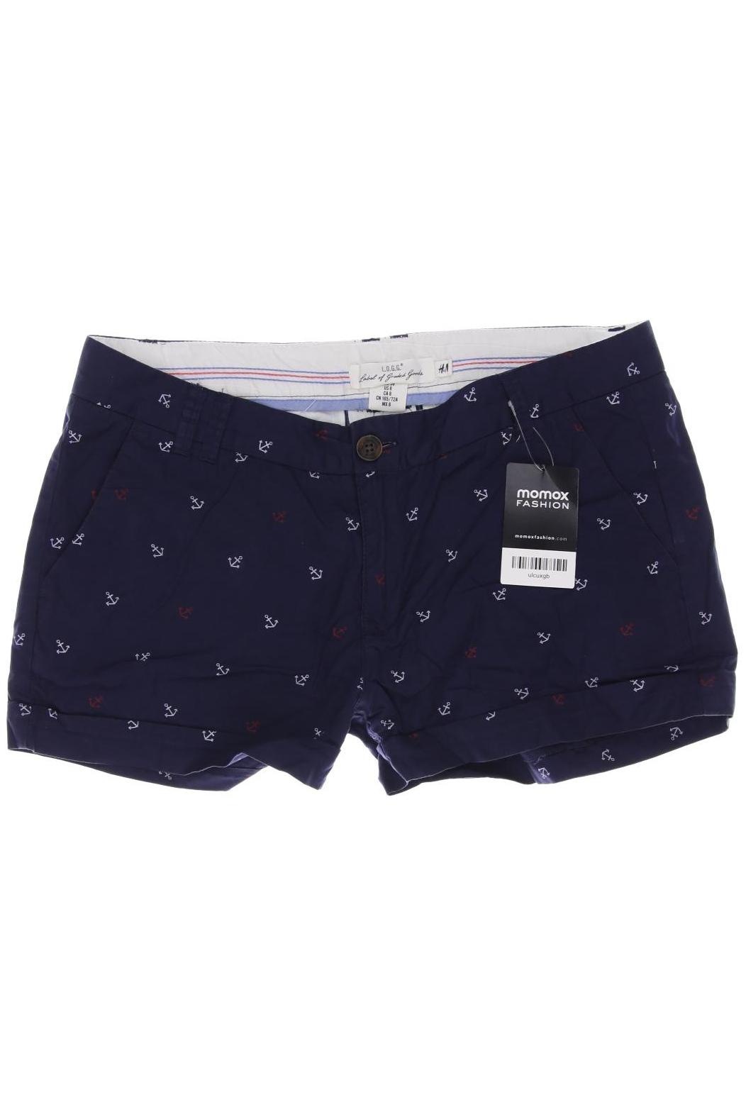 

H&M Damen Shorts, marineblau, Gr. 38