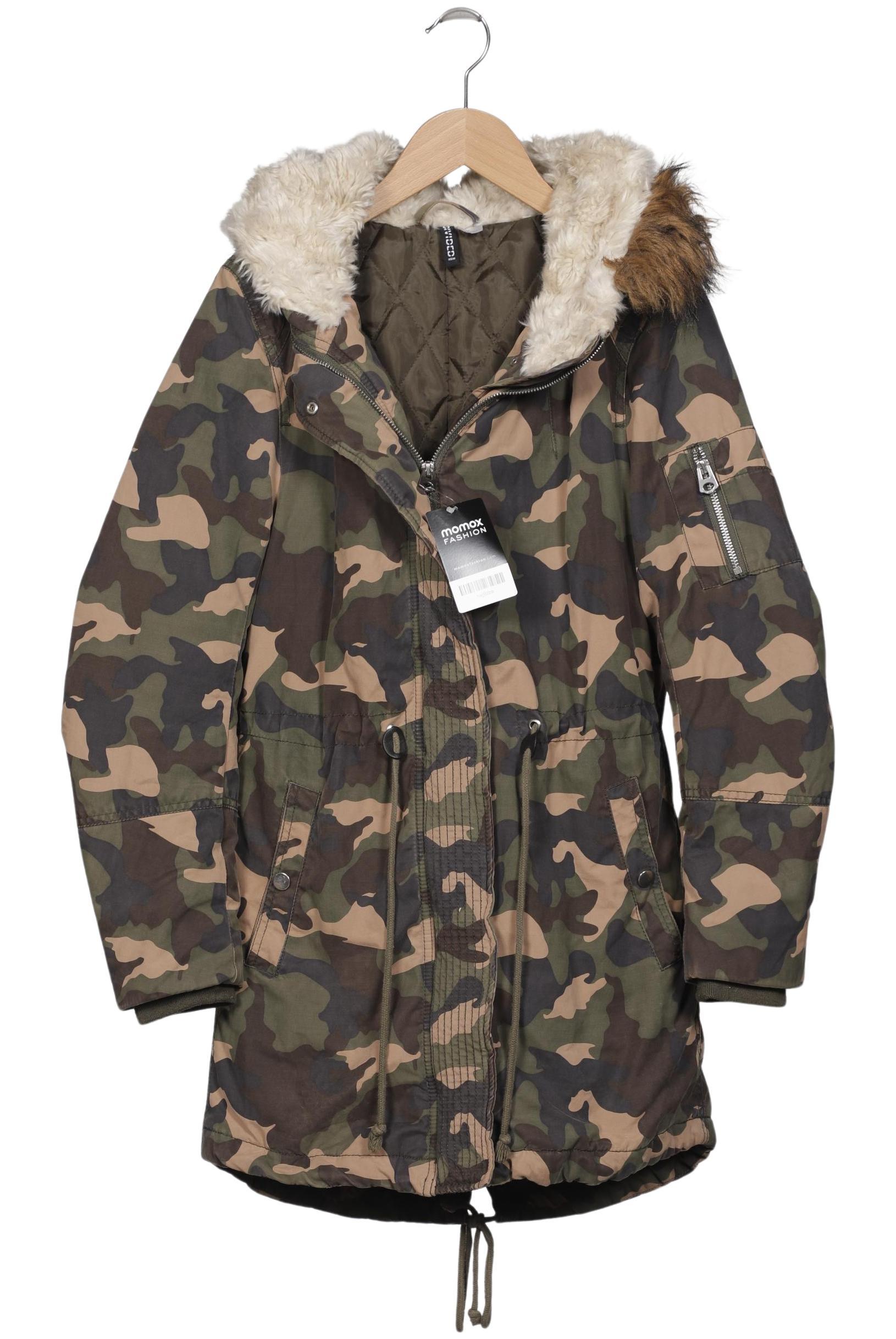 

H&M Damen Mantel, grün, Gr. 34