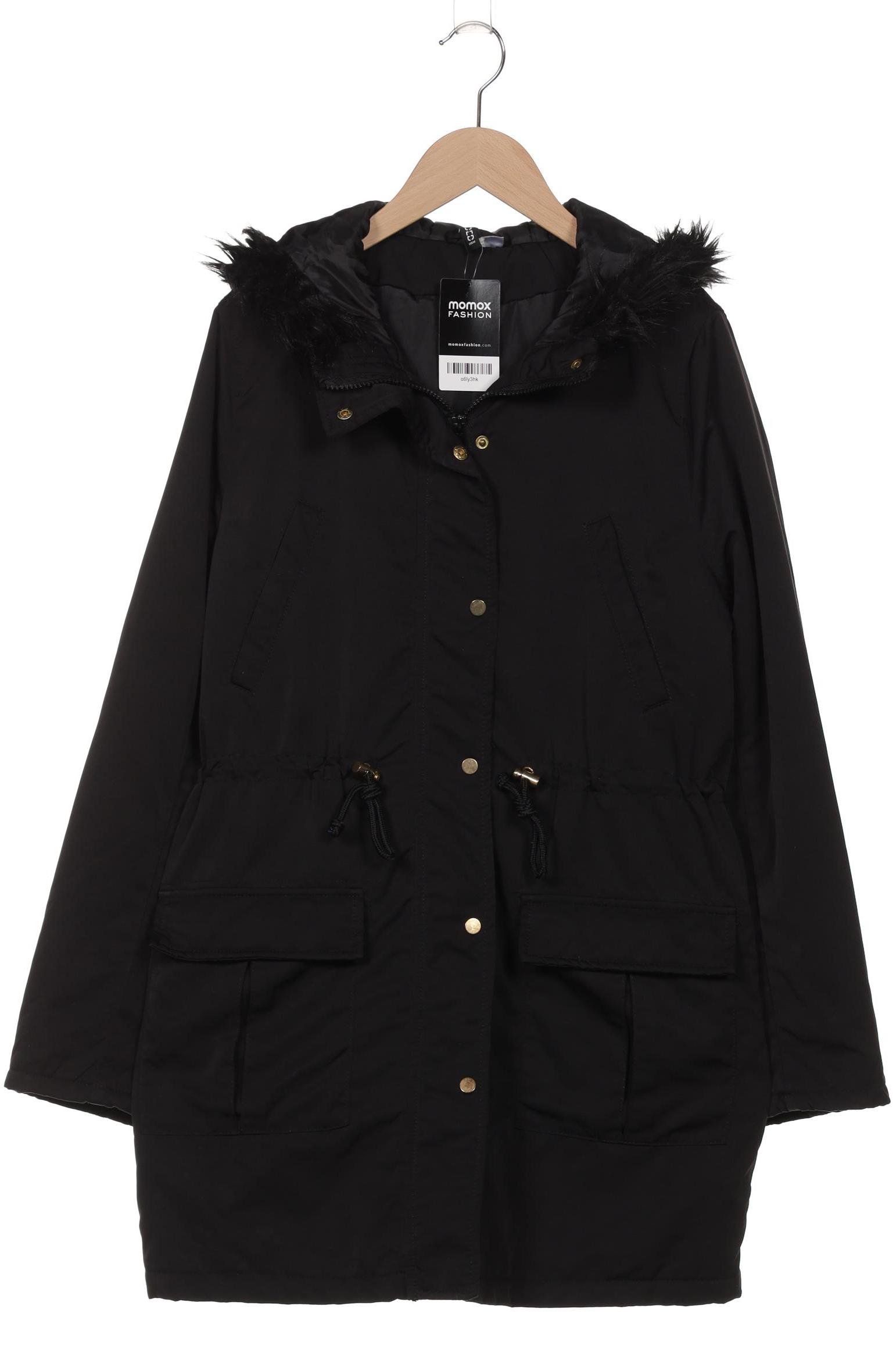 

H&M Damen Mantel, schwarz, Gr. 38