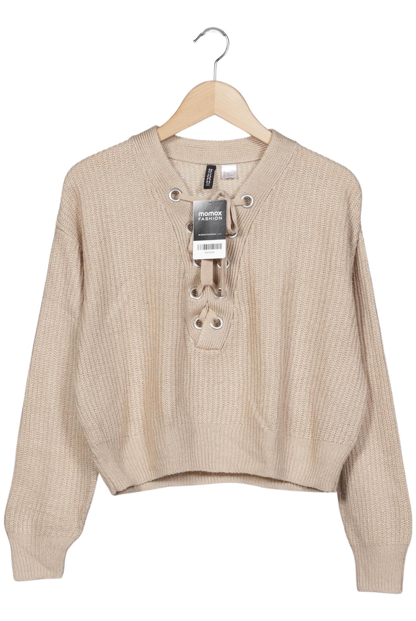 

H&M Damen Pullover, beige, Gr. 34