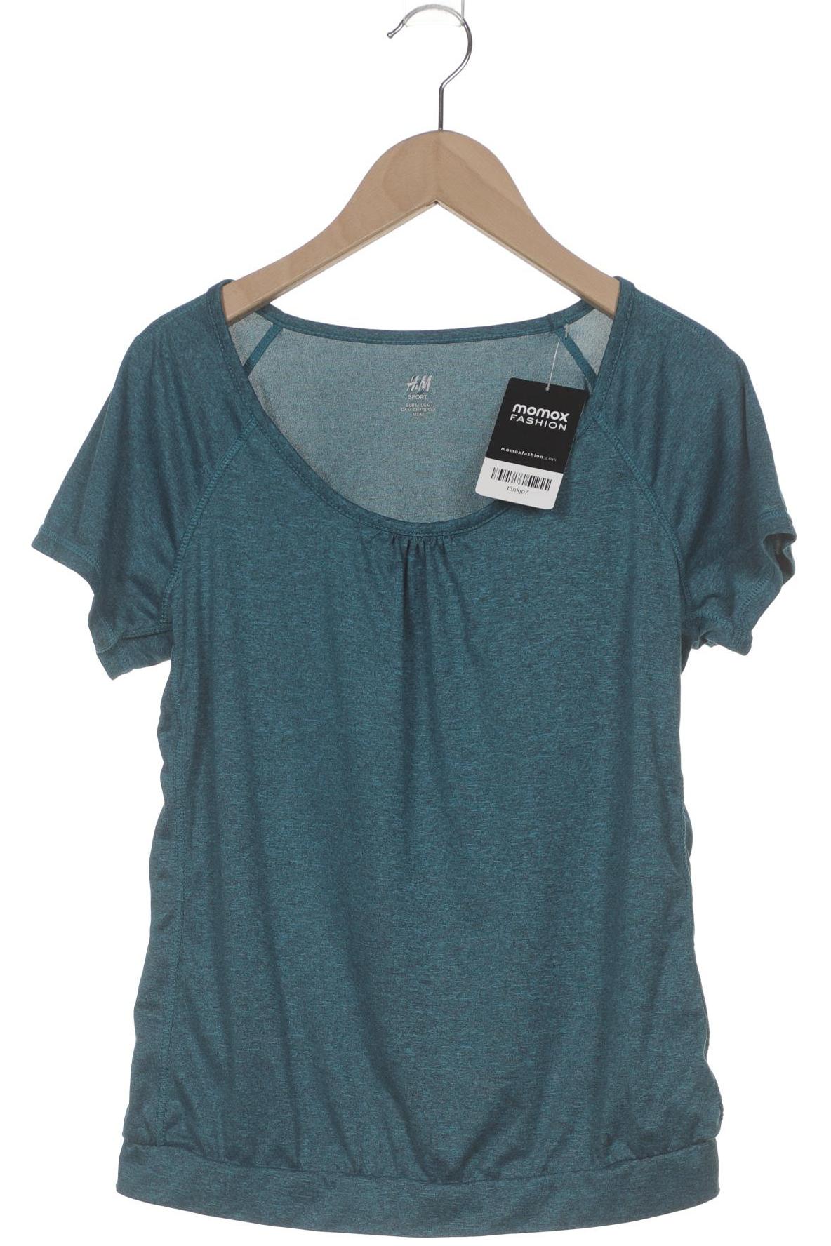

H&M Damen T-Shirt, türkis, Gr. 38