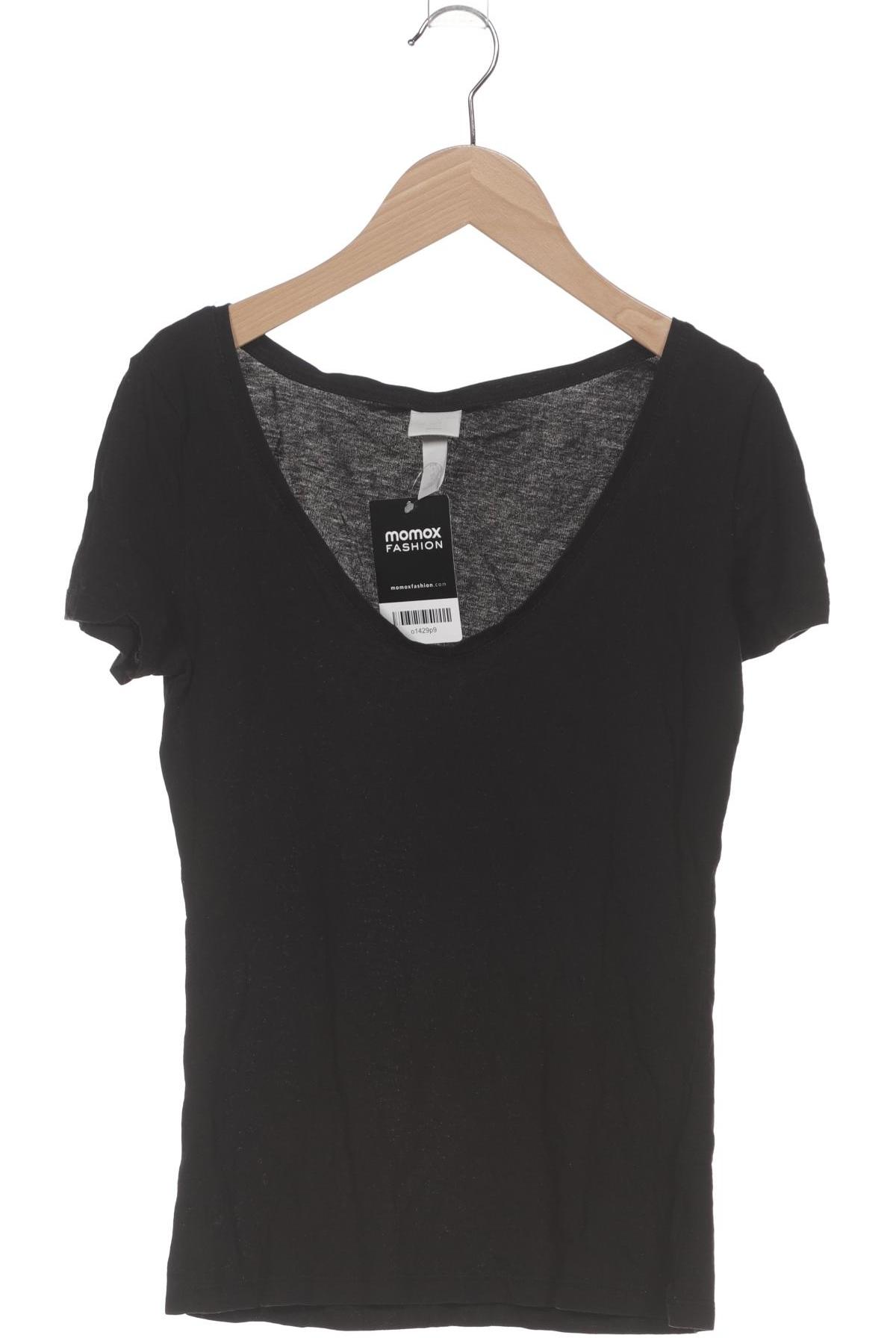 

H&M Damen T-Shirt, schwarz, Gr. 36