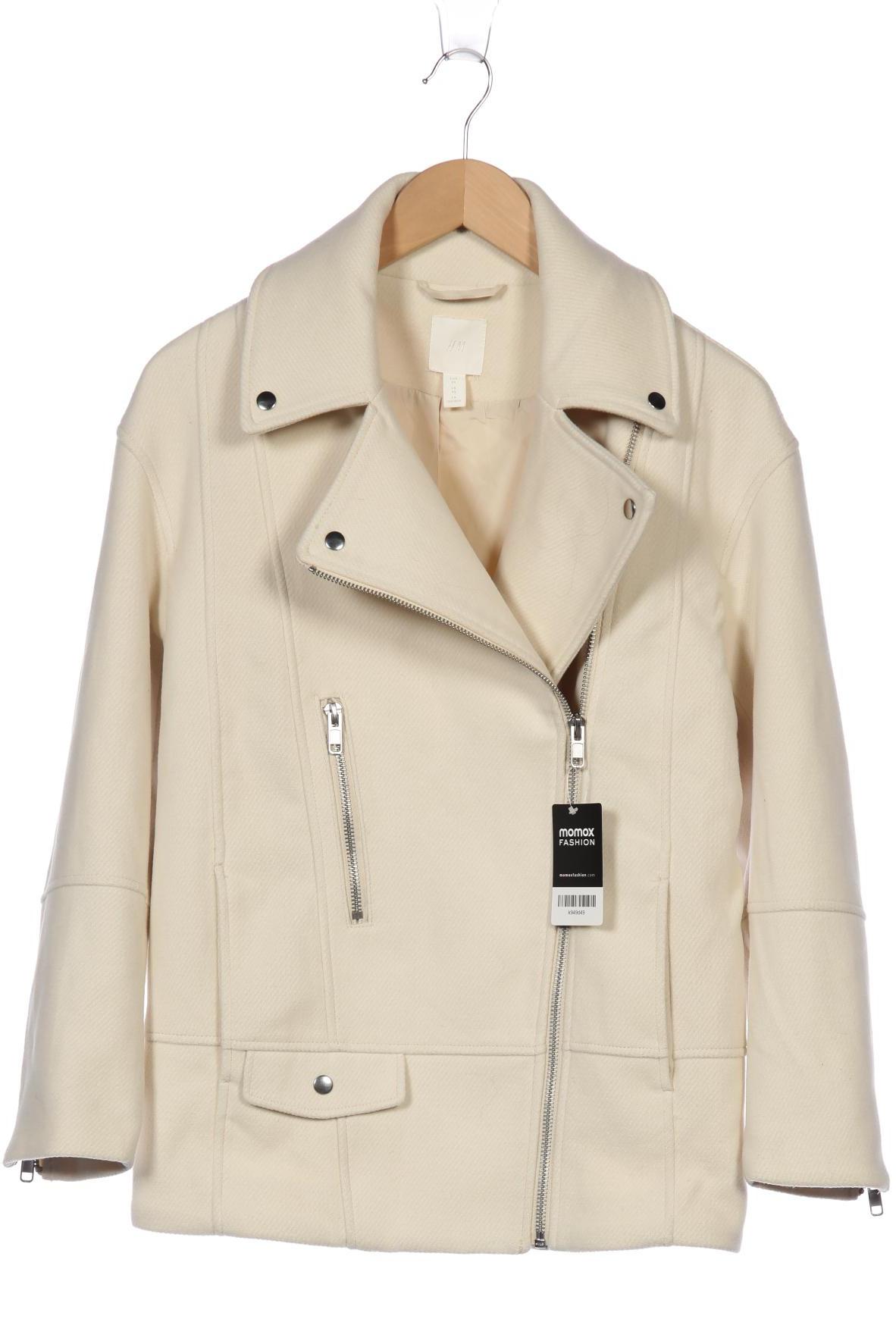 

H&M Damen Jacke, cremeweiß, Gr. 34