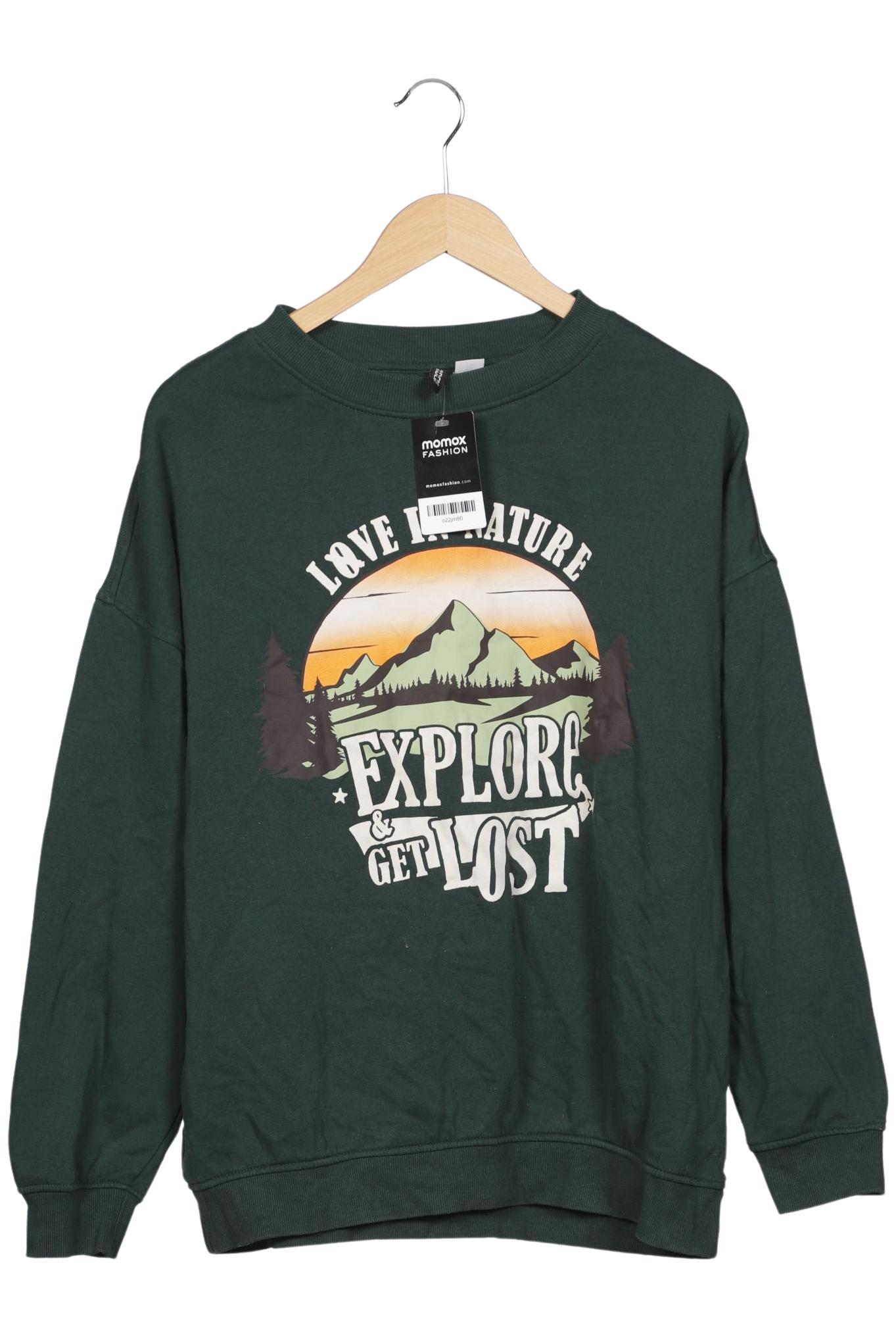 

H&M Damen Sweatshirt, grün, Gr. 38