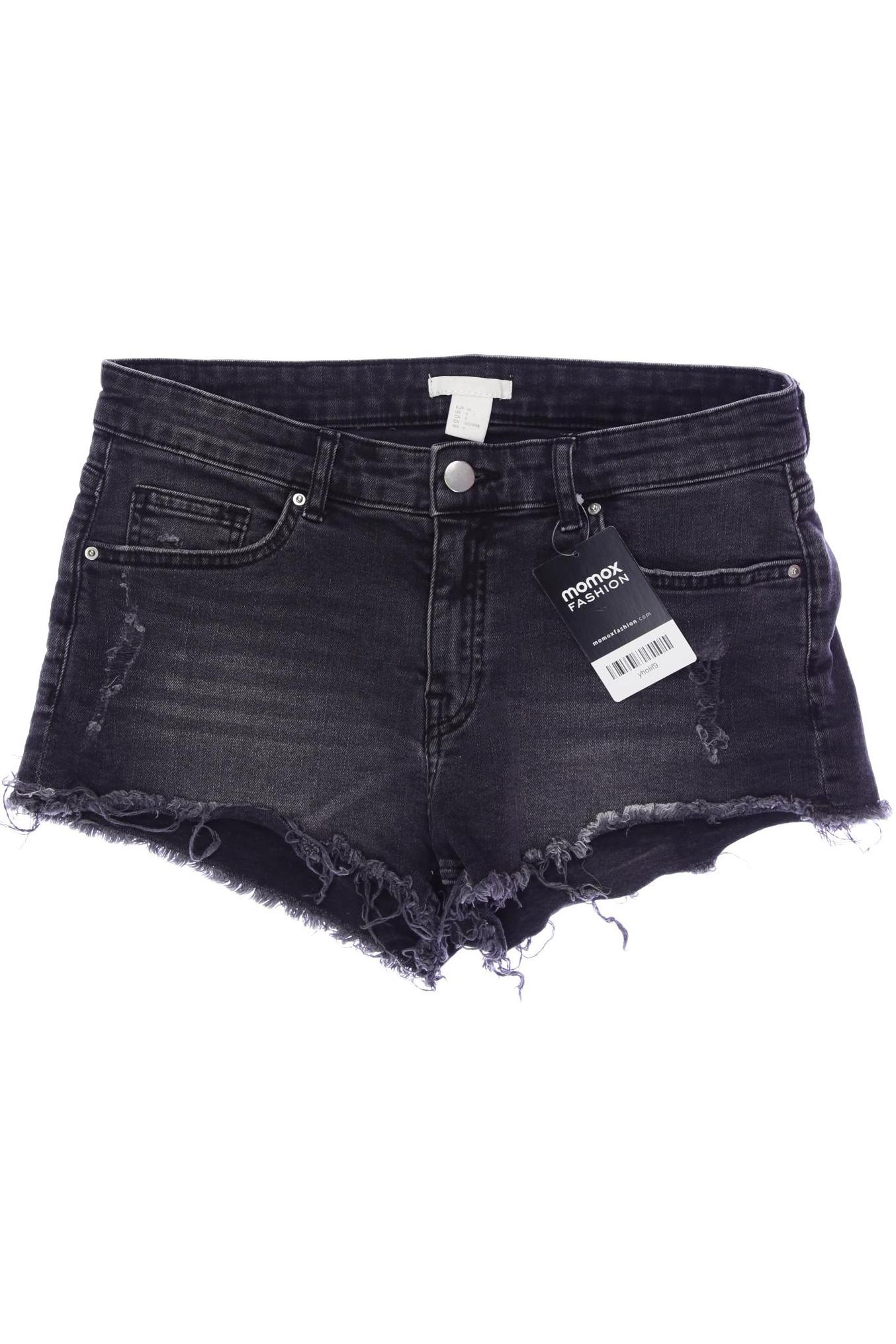 

H&M Damen Shorts, grau, Gr. 36
