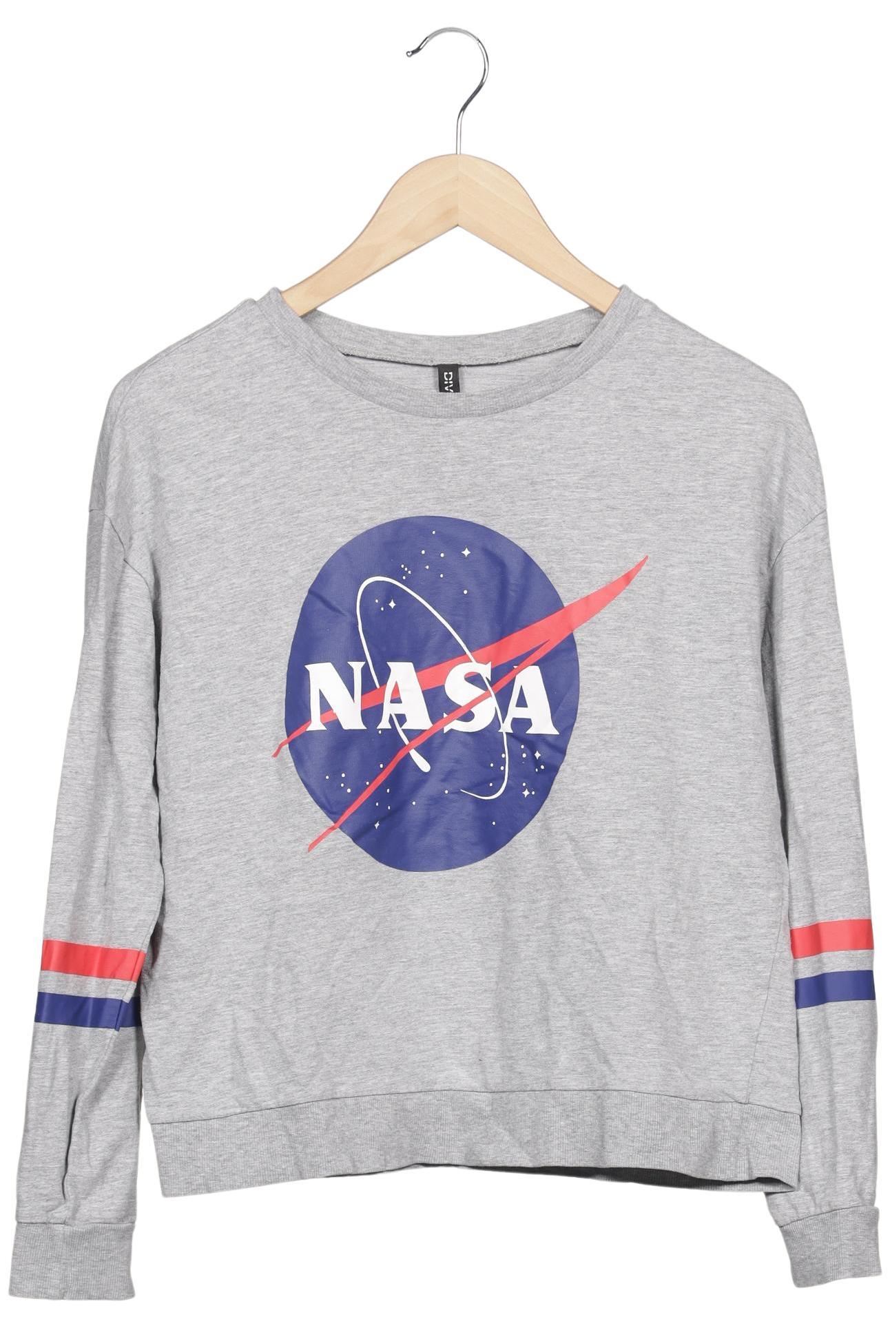 

H&M Damen Langarmshirt, grau, Gr. 38