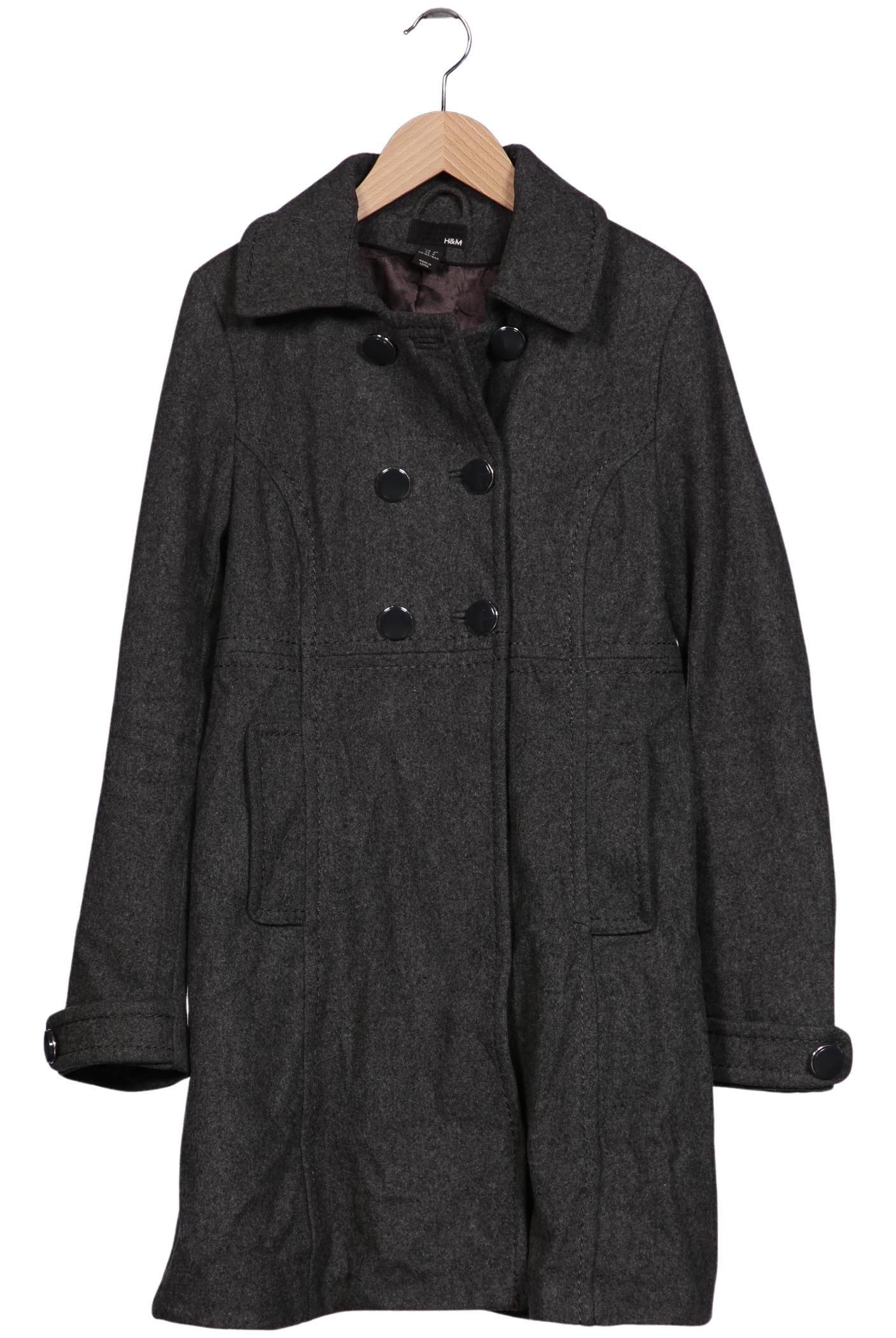 

H&M Damen Mantel, grau, Gr. 36
