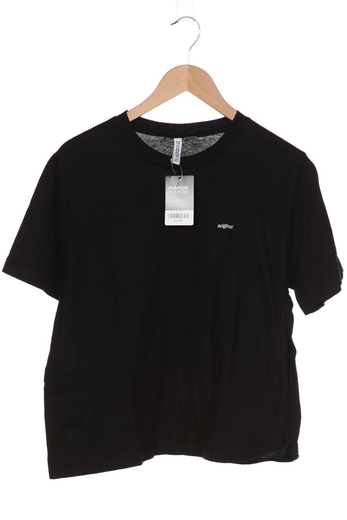 

H&M Damen T-Shirt, schwarz