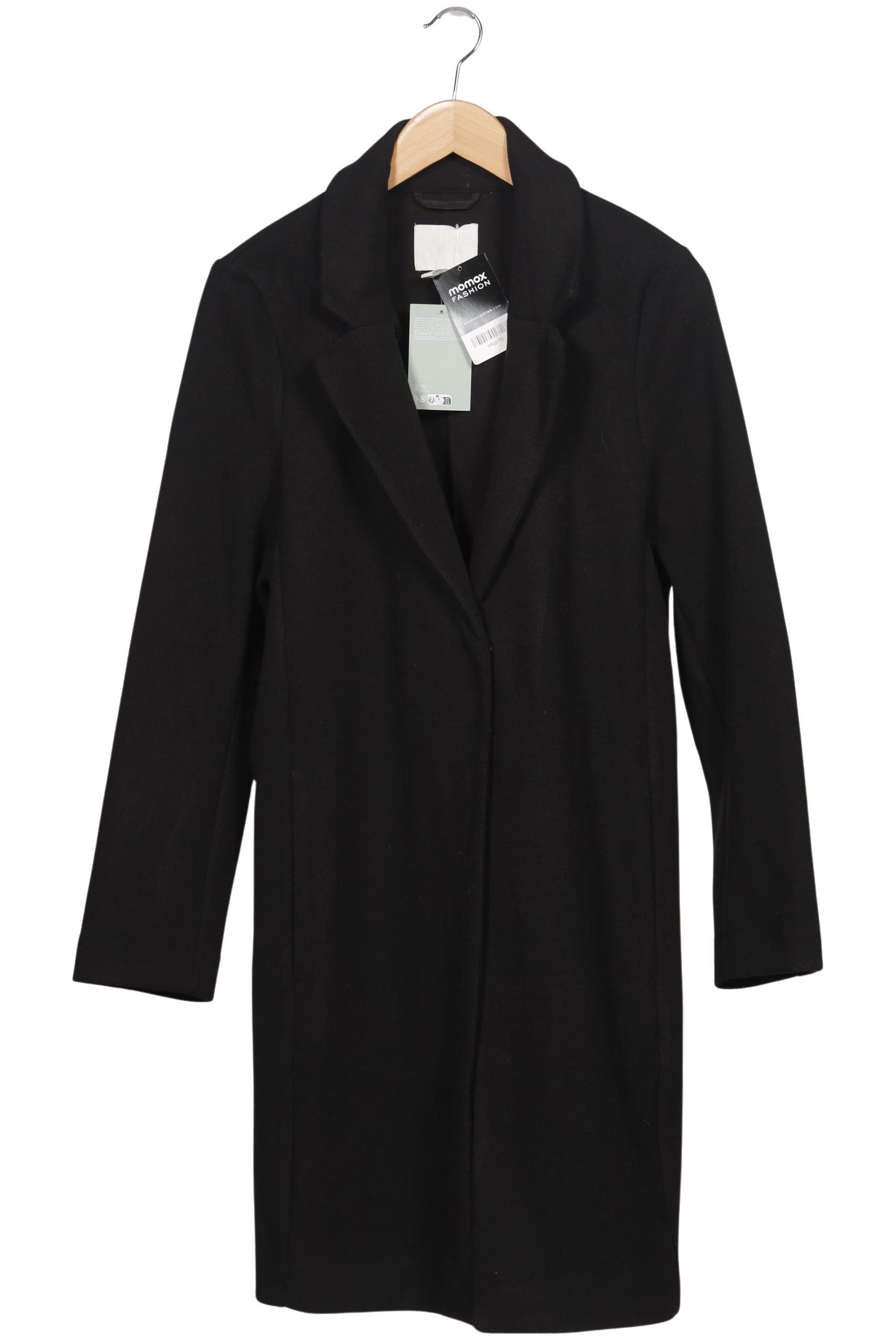 

H&M Damen Mantel, schwarz, Gr. 38