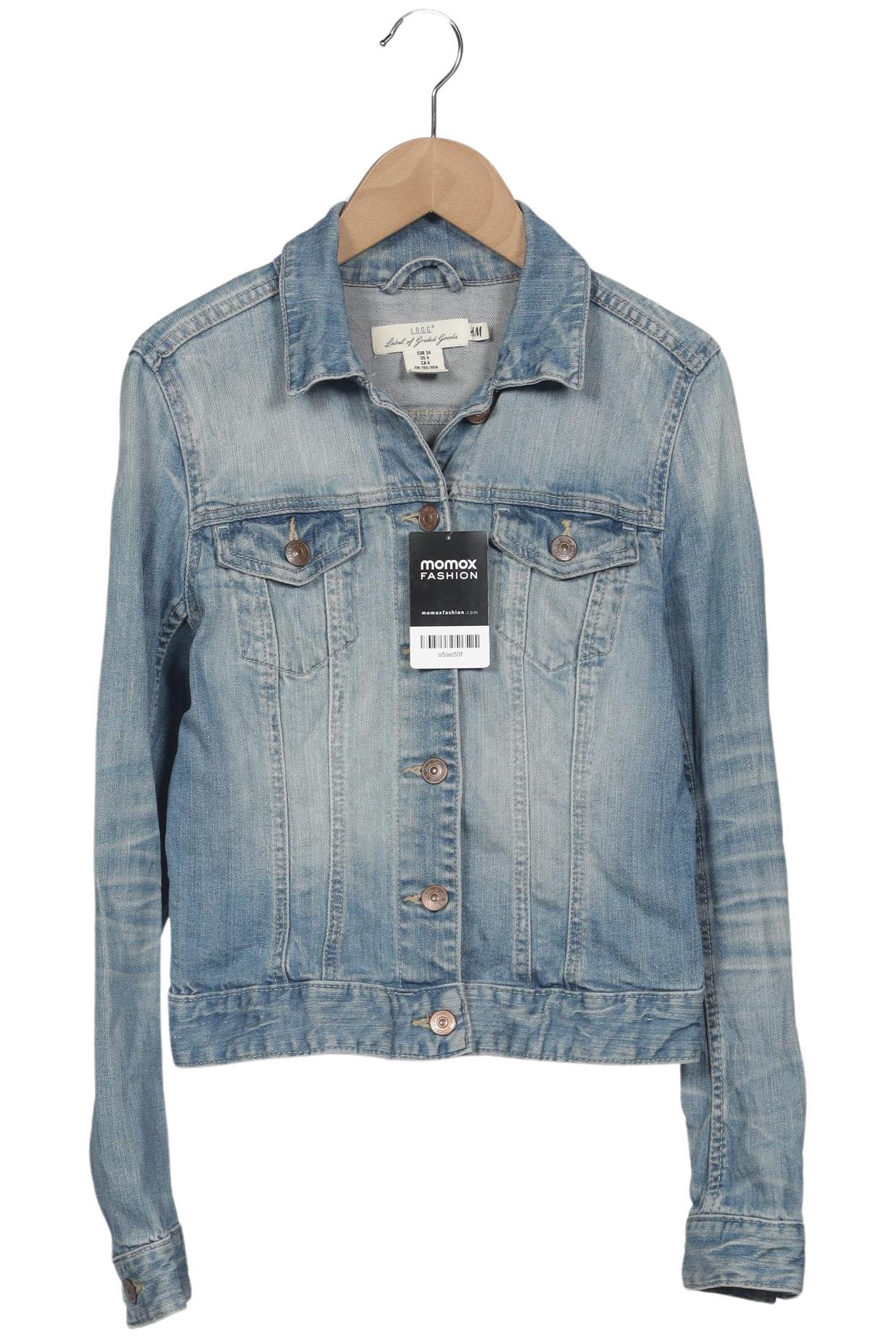 

H&M Damen Jacke, hellblau, Gr. 34