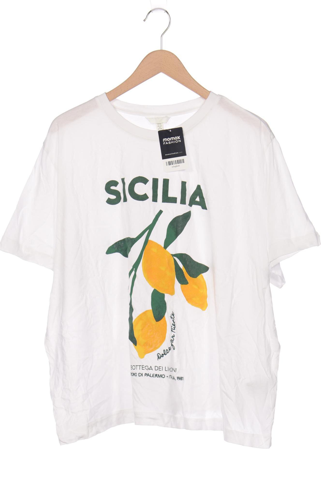 

H&M Damen T-Shirt, weiß, Gr. 46