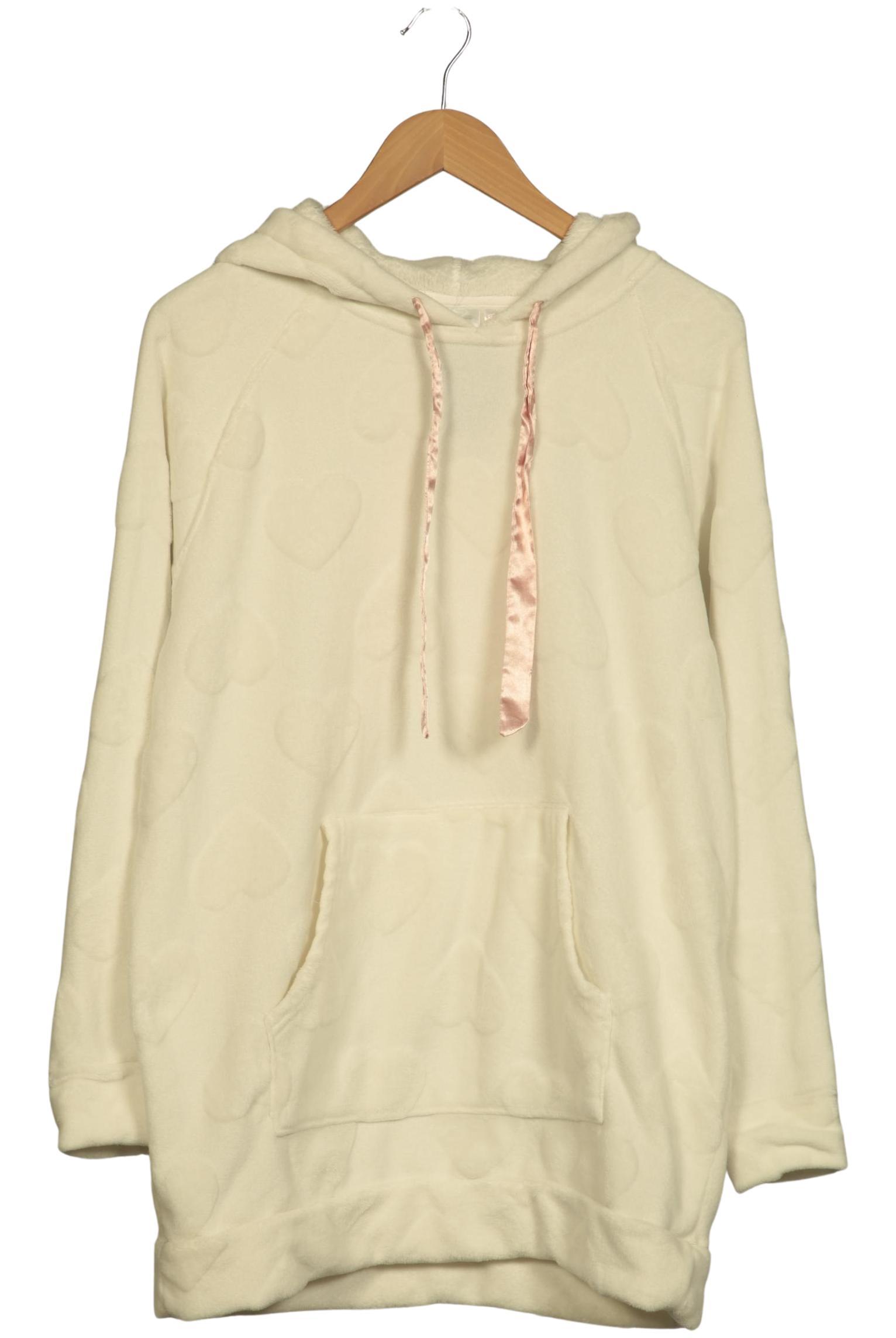 

H&M Damen Kapuzenpullover, cremeweiß, Gr. 36