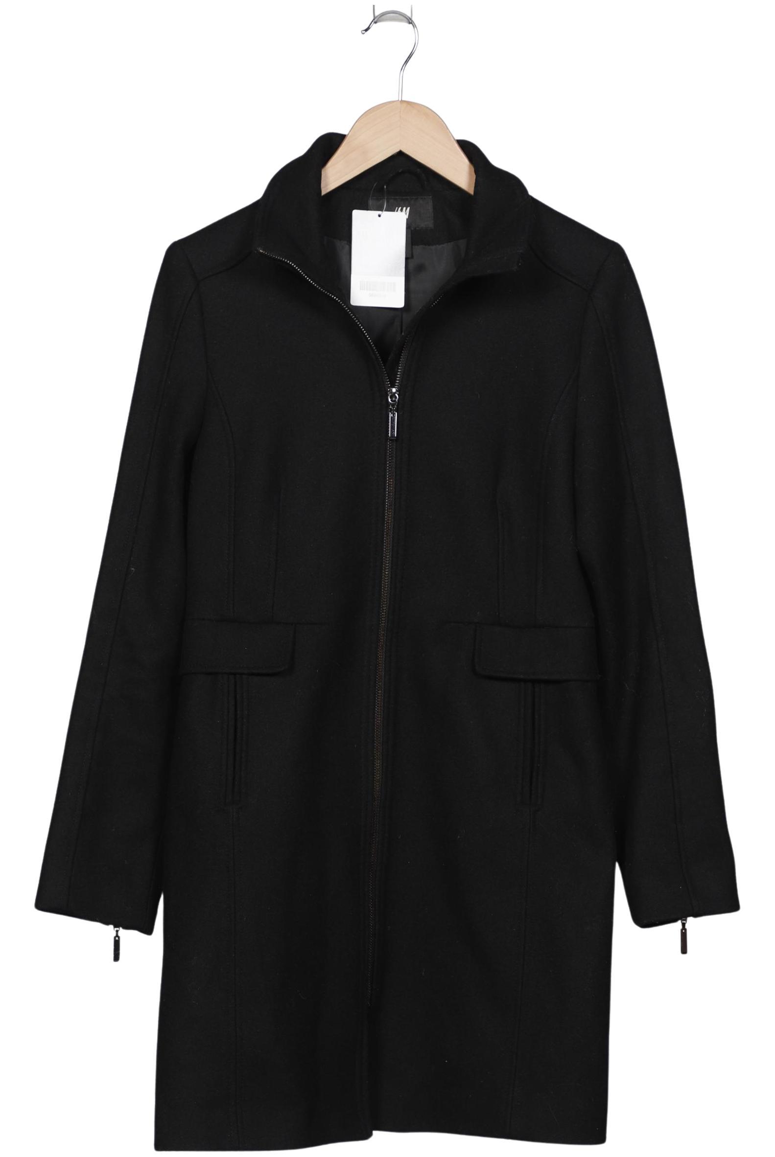 

H&M Damen Mantel, schwarz, Gr. 40