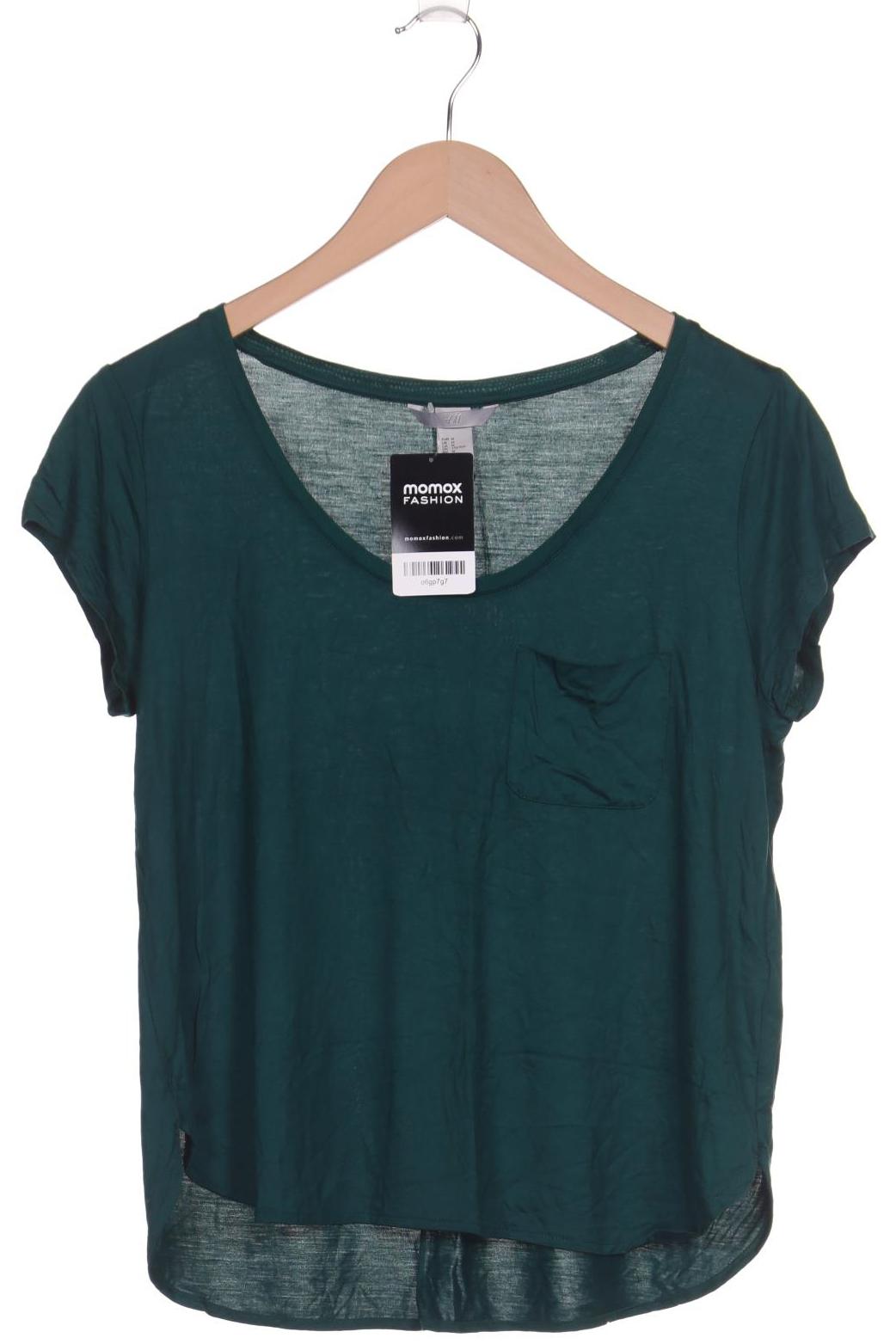 

H&M Damen T-Shirt, grün, Gr. 38