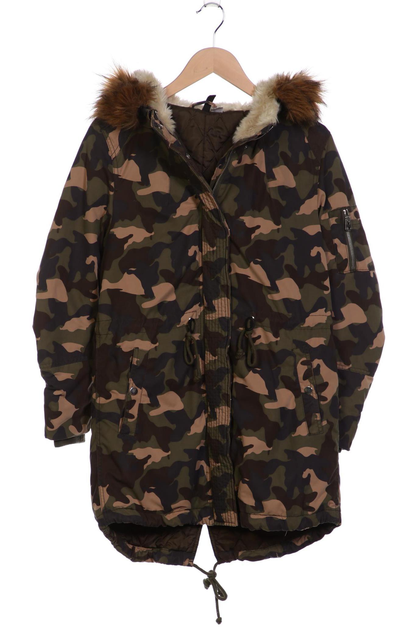 

H&M Damen Mantel, grün, Gr. 38
