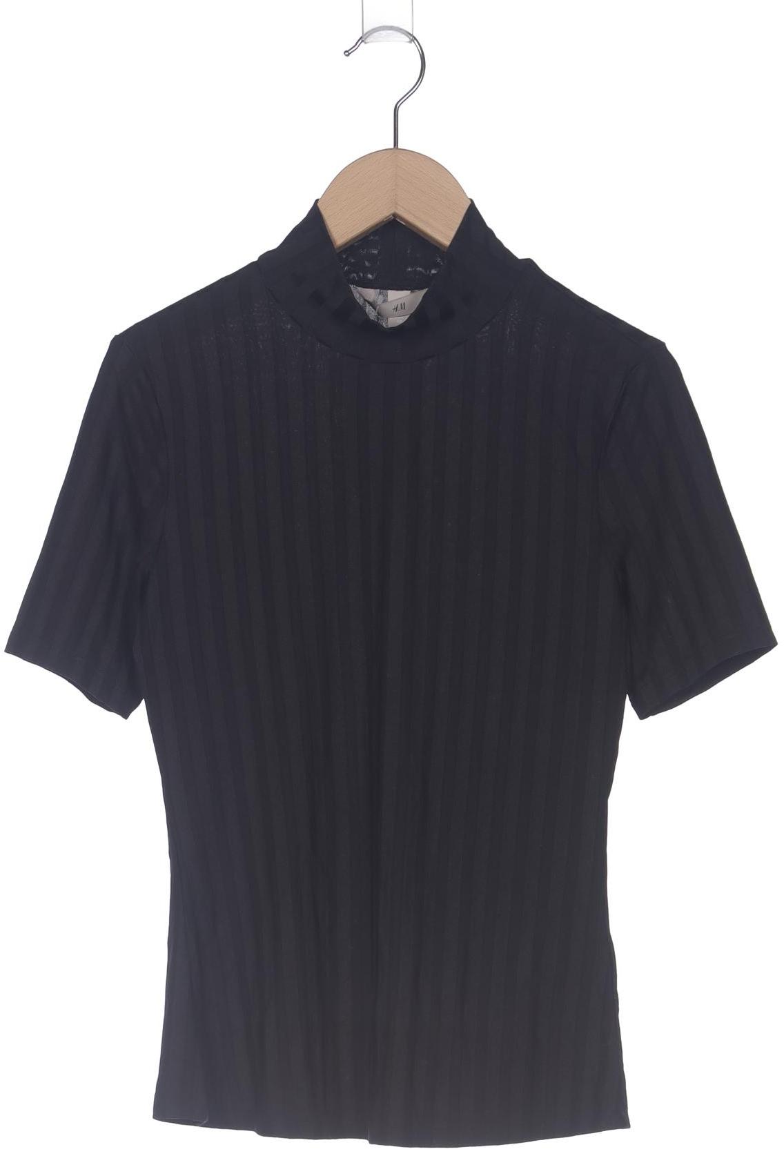 

H&M Damen T-Shirt, schwarz, Gr. 34