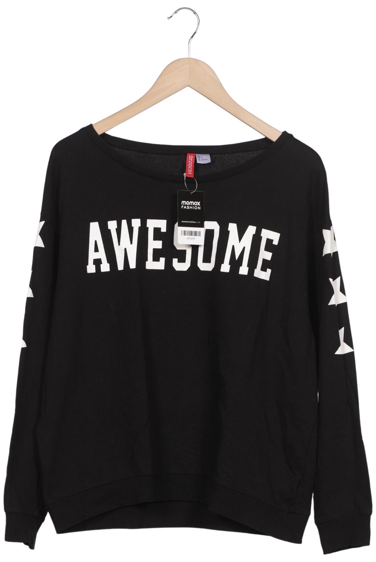 

H&M Damen Sweatshirt, schwarz, Gr. 42