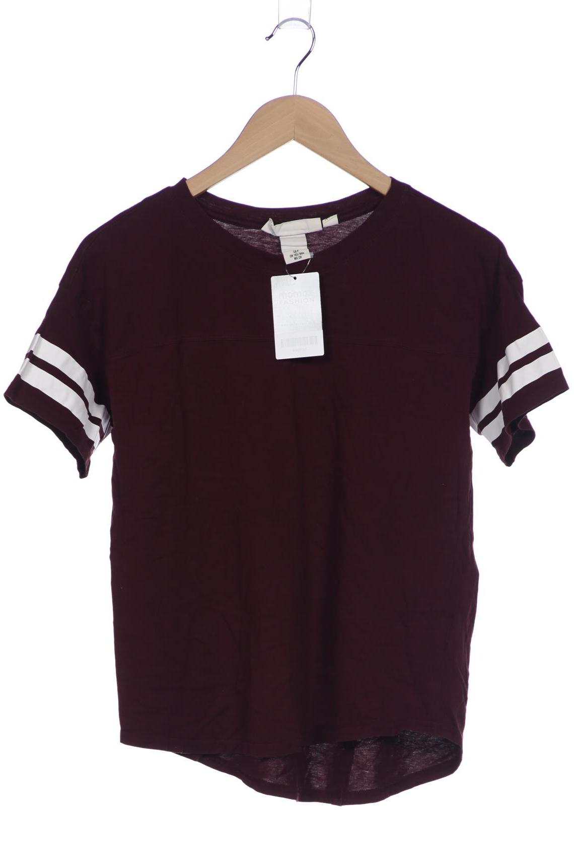 

H&M Damen T-Shirt, bordeaux, Gr. 36