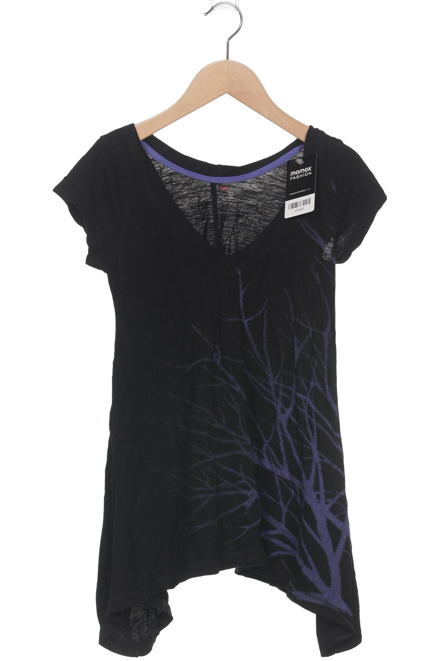 

H&M Damen T-Shirt, schwarz, Gr. 34