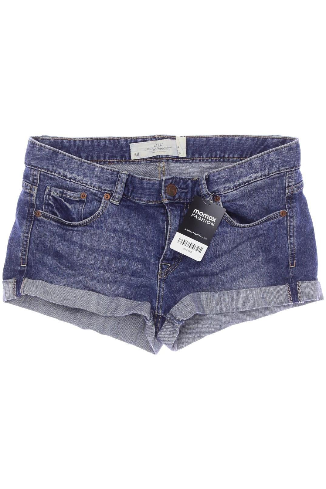 

H&M Damen Shorts, blau, Gr. 28