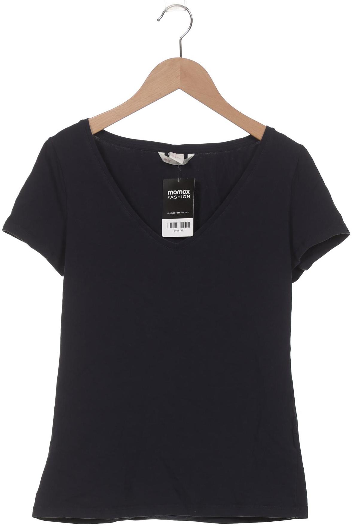 

H&M Damen T-Shirt, marineblau, Gr. 38