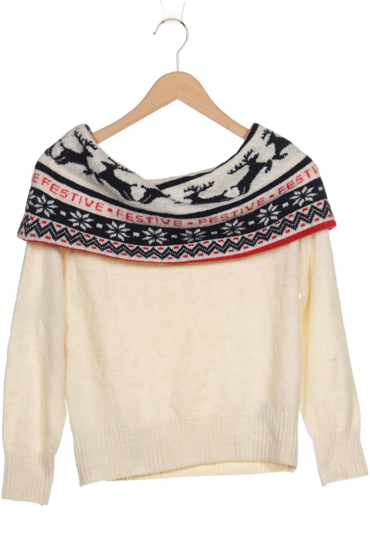 

H&M Damen Pullover, cremeweiß, Gr. 34