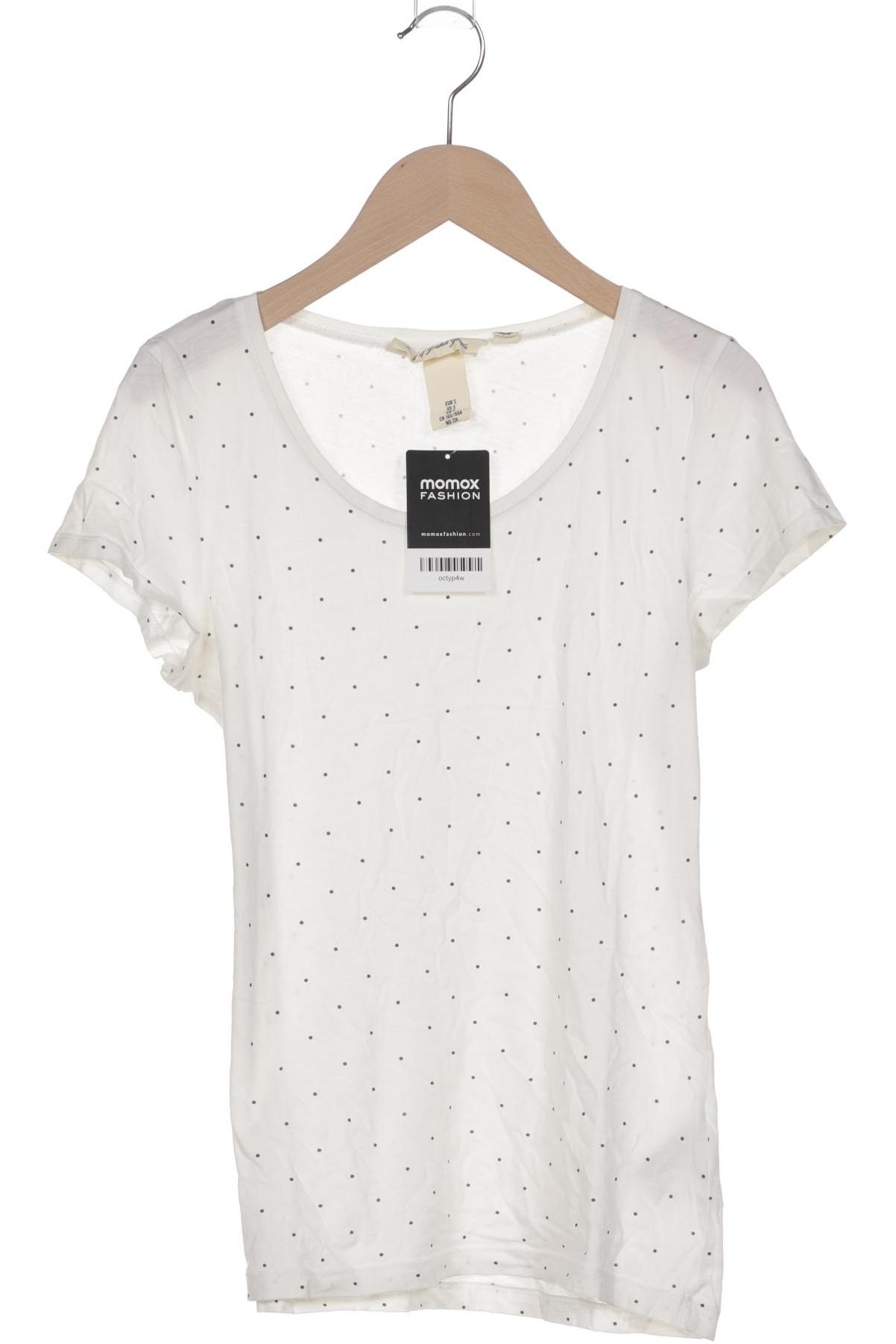 

H&M Damen T-Shirt, cremeweiß, Gr. 36