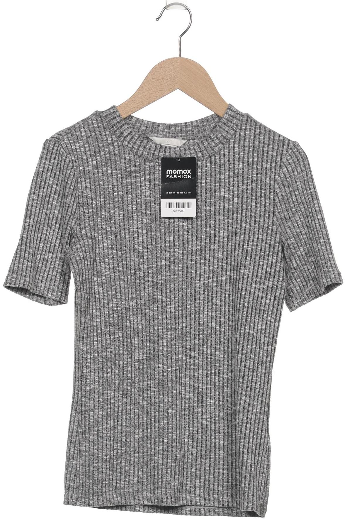 

H&M Damen T-Shirt, grau, Gr. 34
