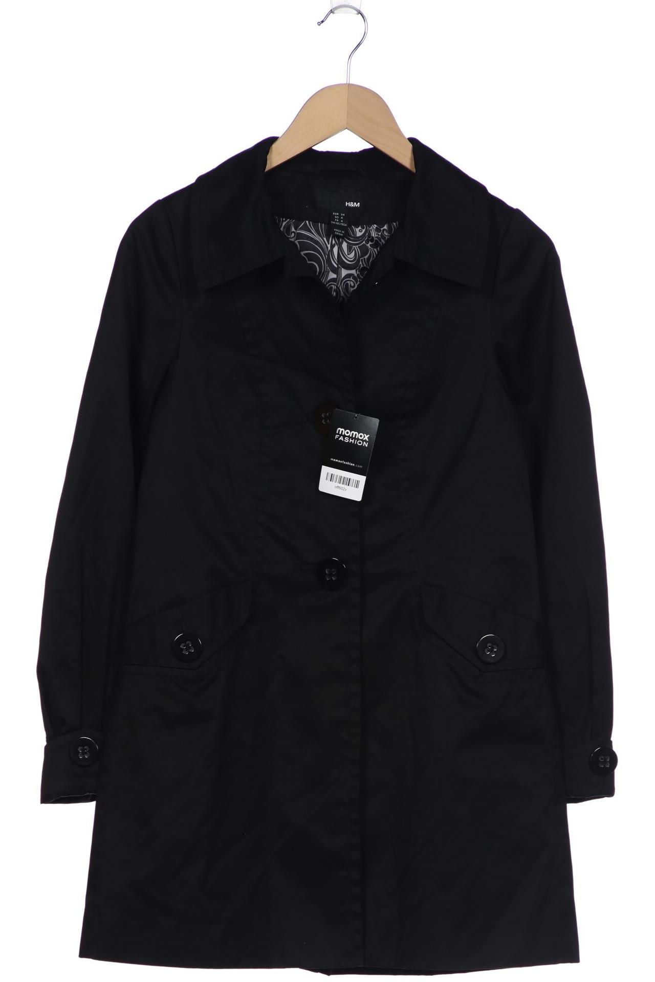 

H&M Damen Mantel, schwarz