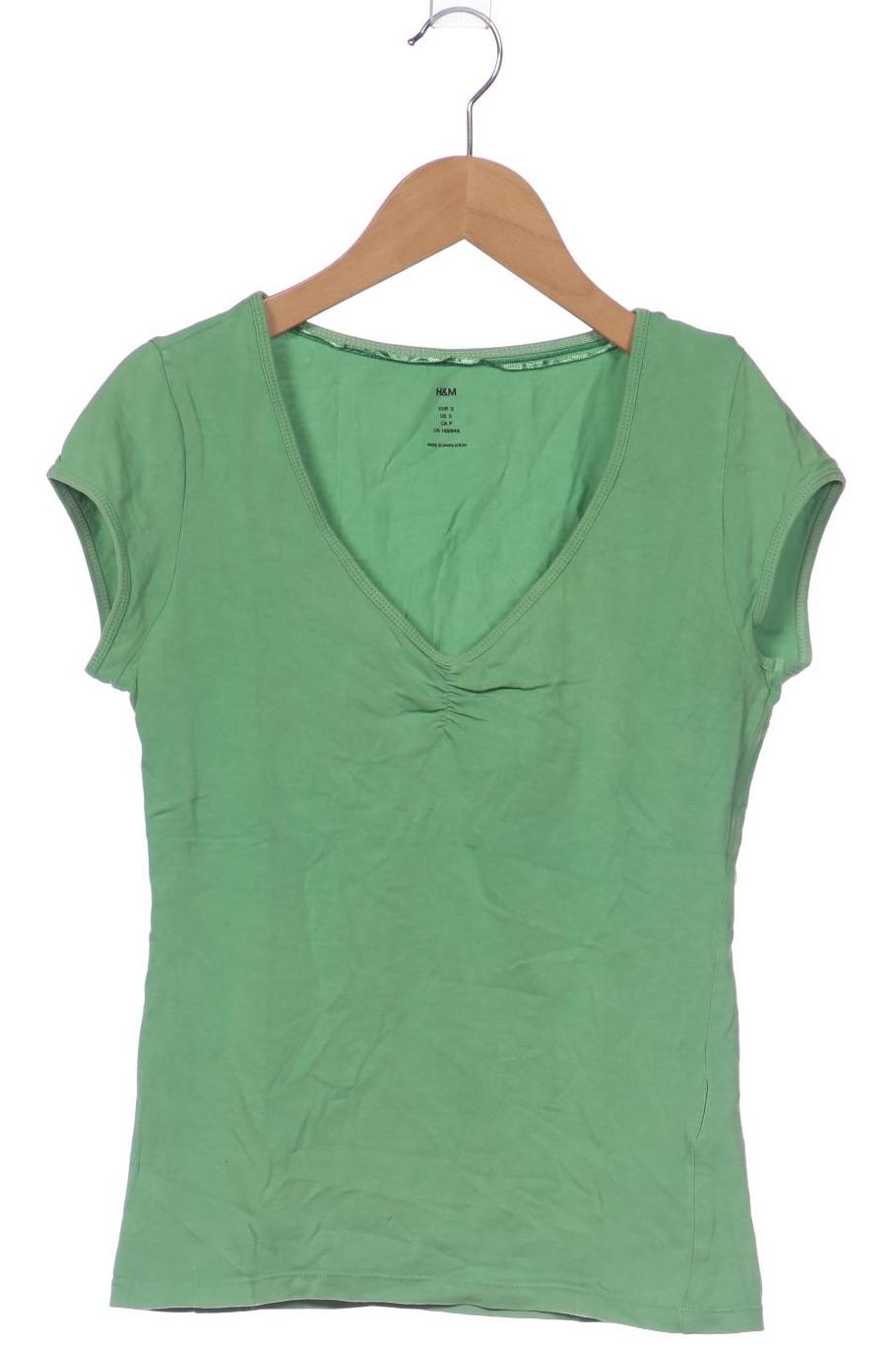 

H&M Damen T-Shirt, grün, Gr. 36