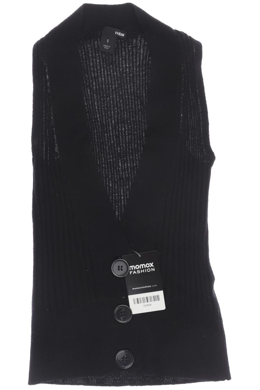 

H&M Damen Weste, schwarz, Gr. 36