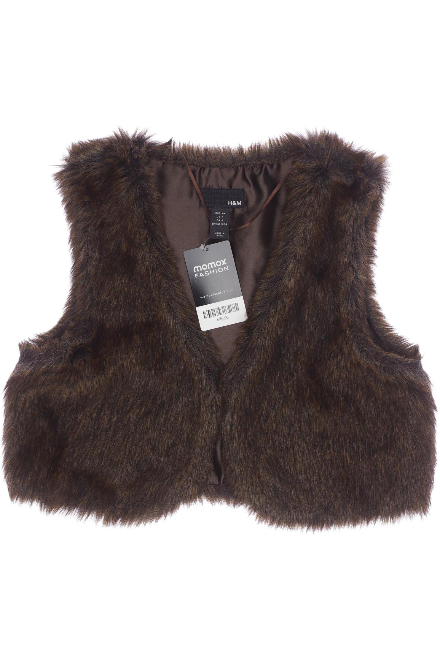 

H&M Damen Weste, braun, Gr. 34