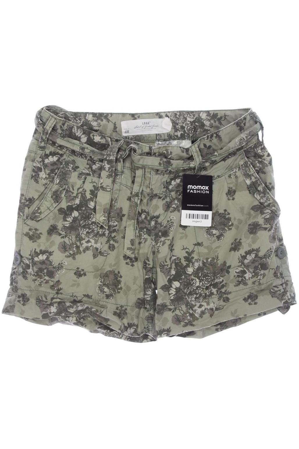 

H&M Damen Shorts, grün, Gr. 34