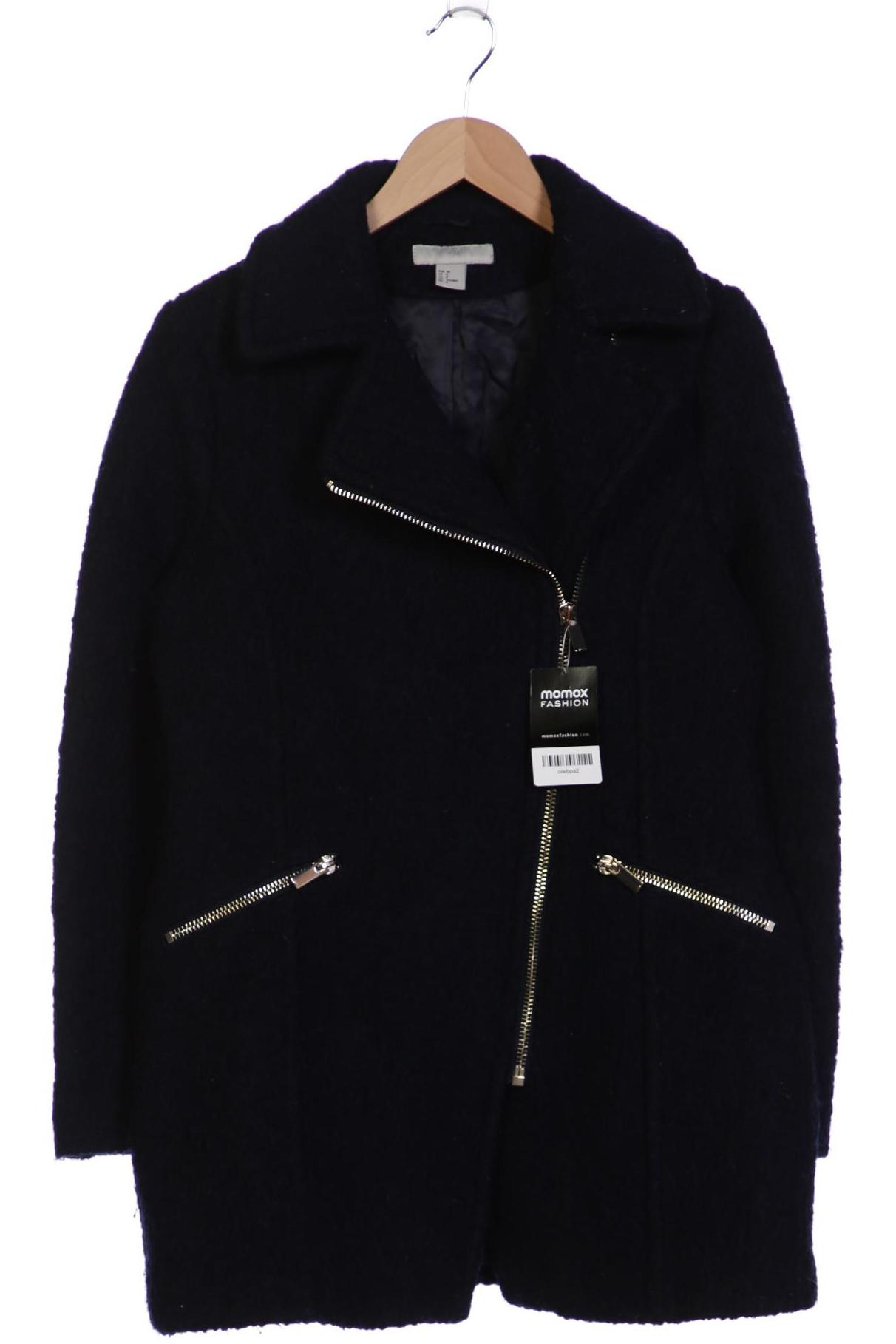 

H&M Damen Mantel, marineblau, Gr. 38