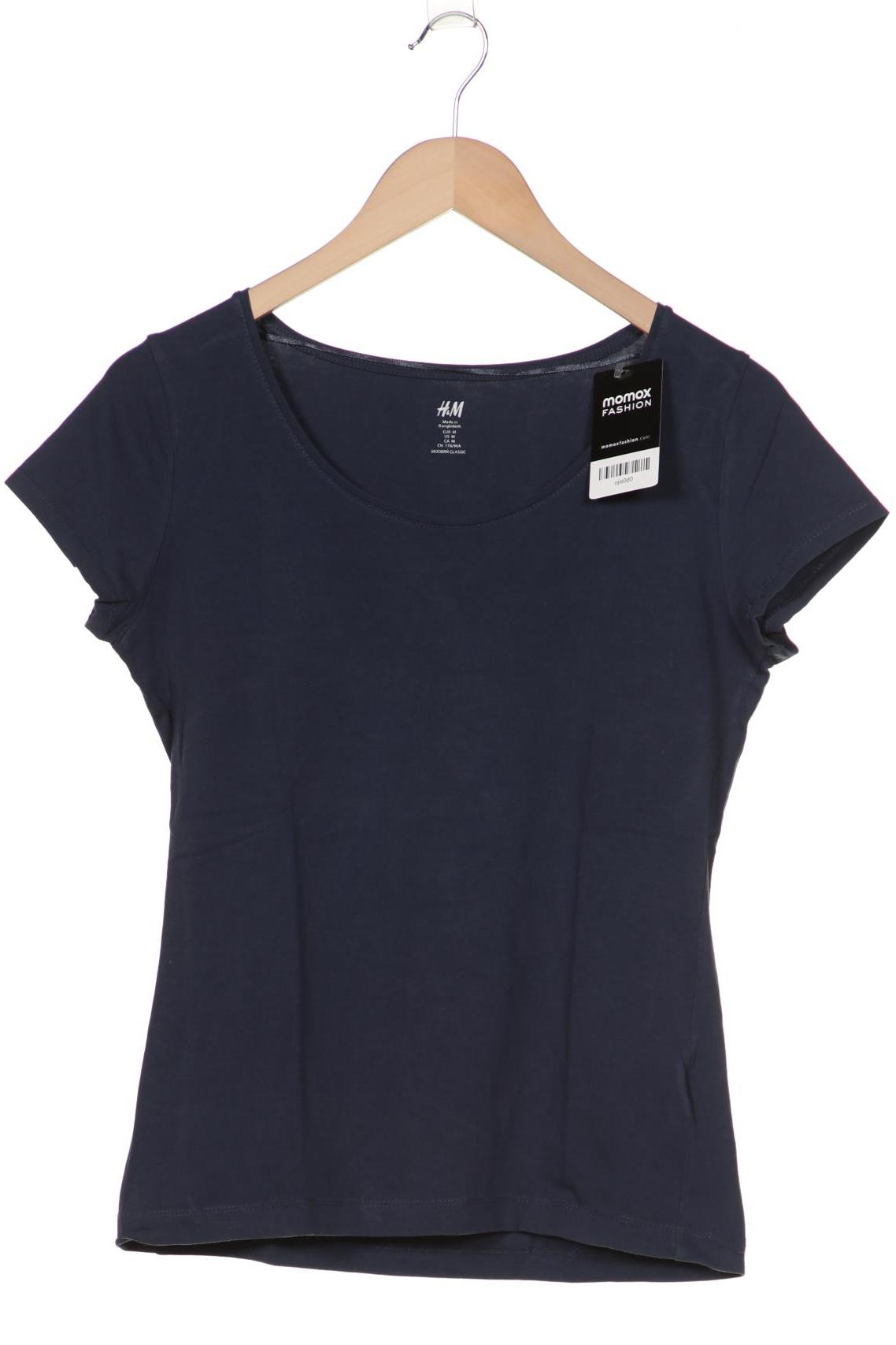 

H&M Damen T-Shirt, marineblau